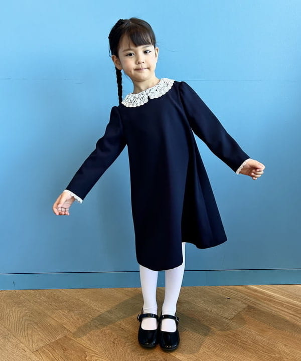 BEAMS mini | セレモニー レースカラー ワンピース (110~130cm)入学式