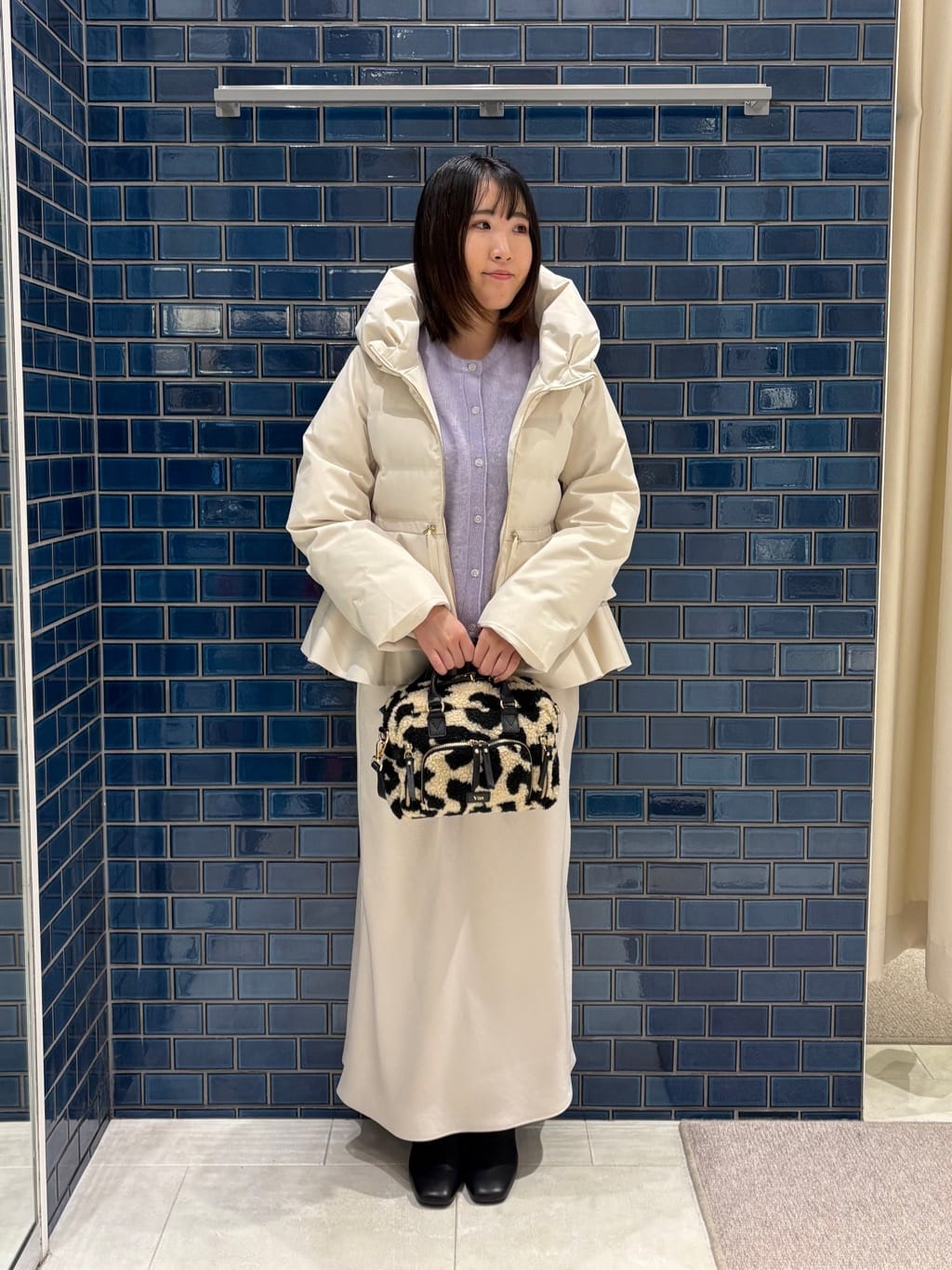 Vin | フリルペプラムダウンコート | Rakuten Fashion(楽天