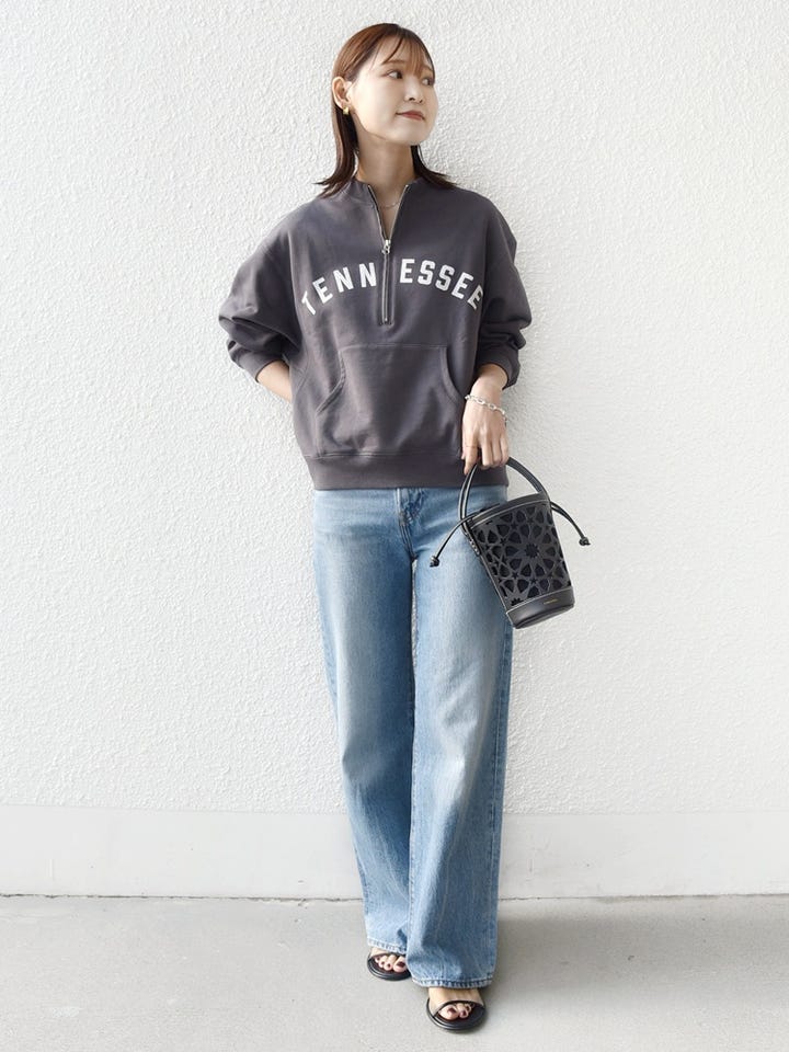 tfw49 ハーフジップスウェット 未使用 TFW49 ティーエフダブリュー49 HALF ZIP PULLOVER ハーフジッププル