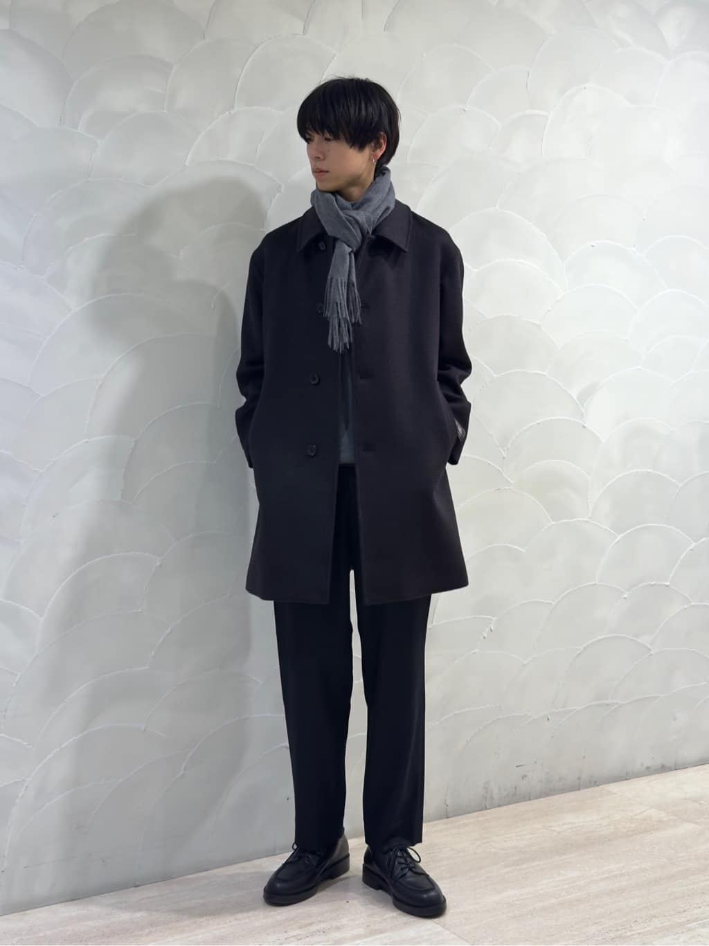 UNITED ARROWS LTD. OUTLET | 120S メルトン チェック バルカラー