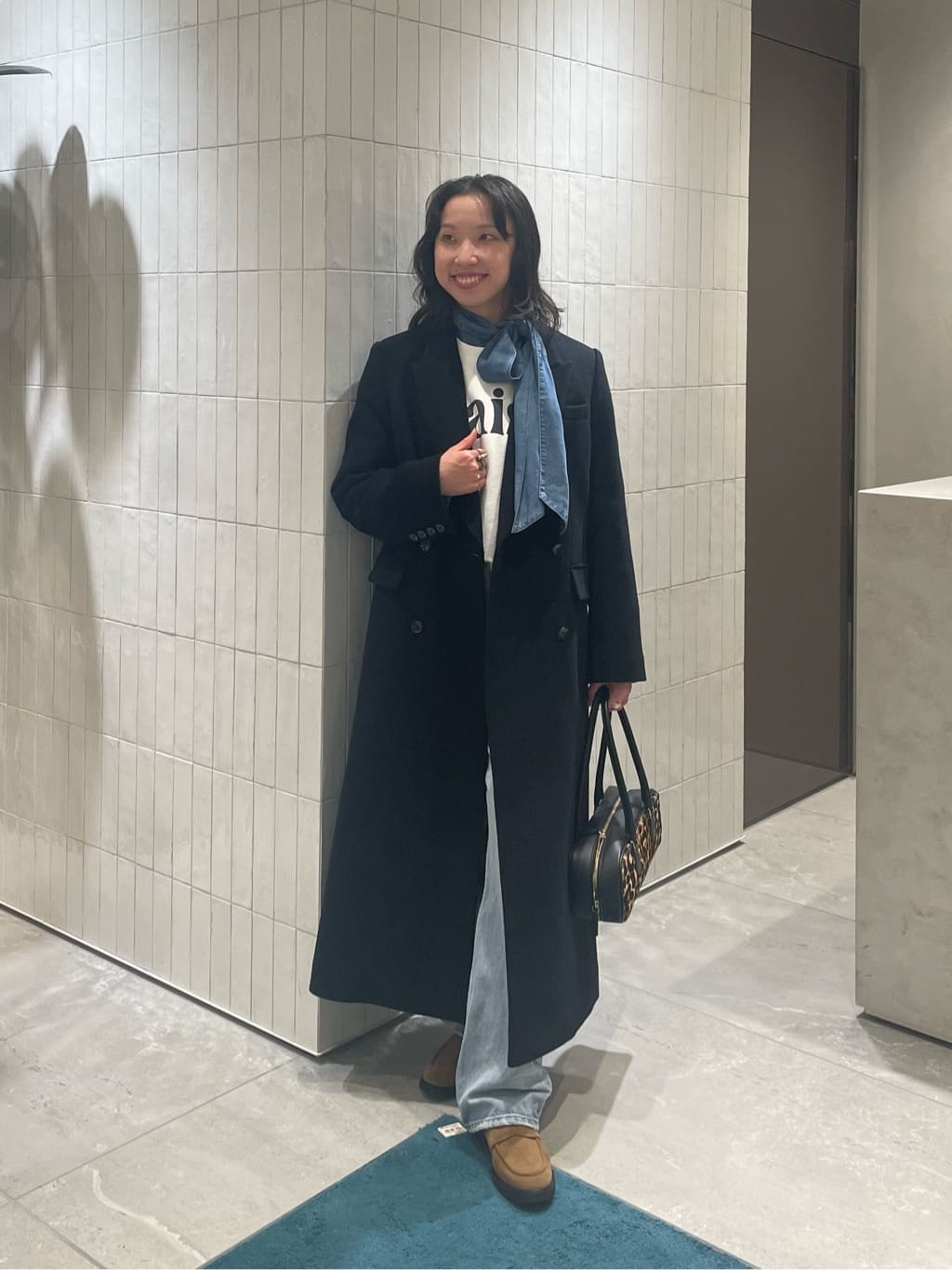 allurevilleのカシミヤ混ロングチェスターコートを使った