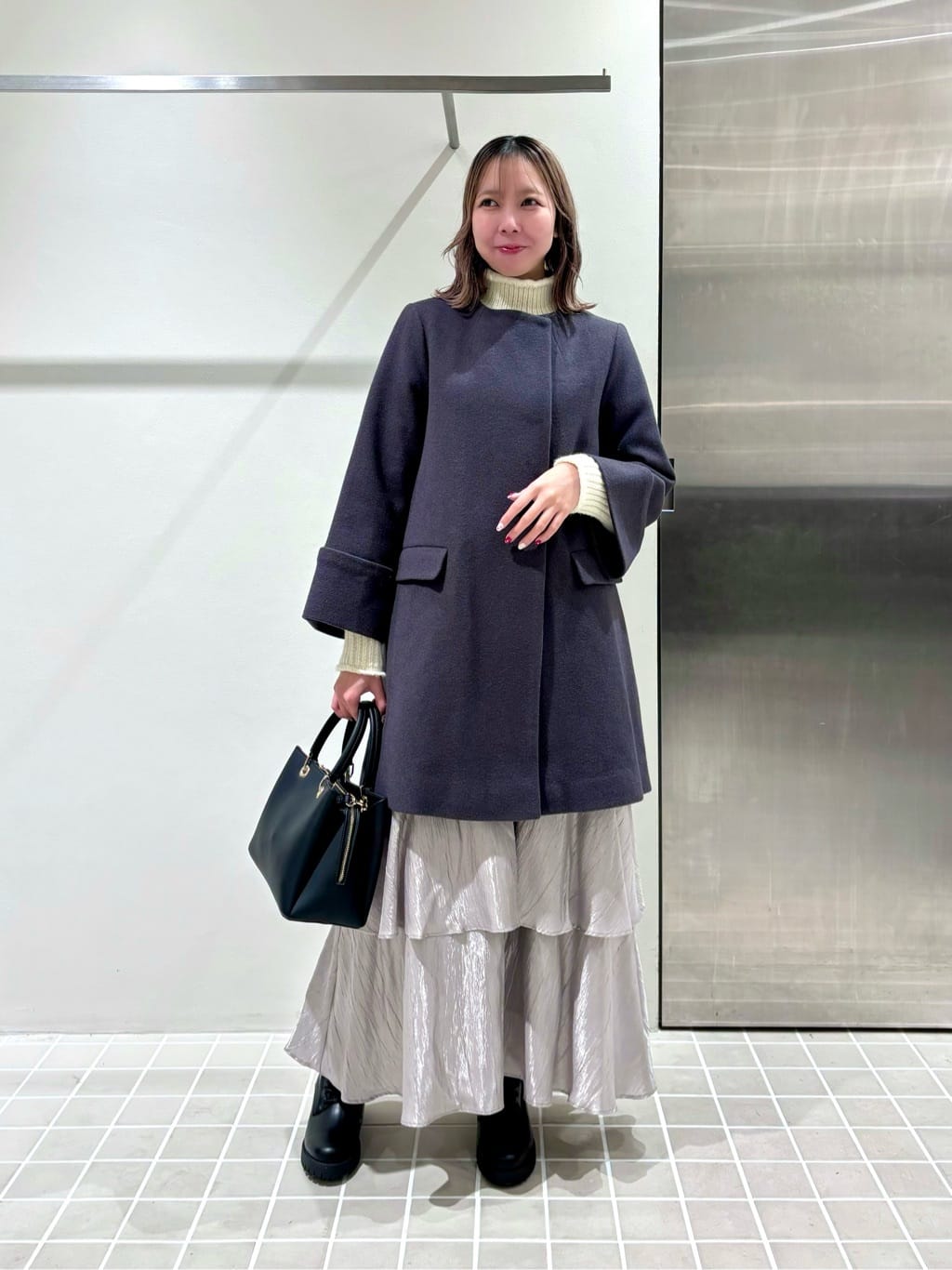 NATURAL BEAUTY BASIC | ノーカラーミドルコート | Rakuten Fashion