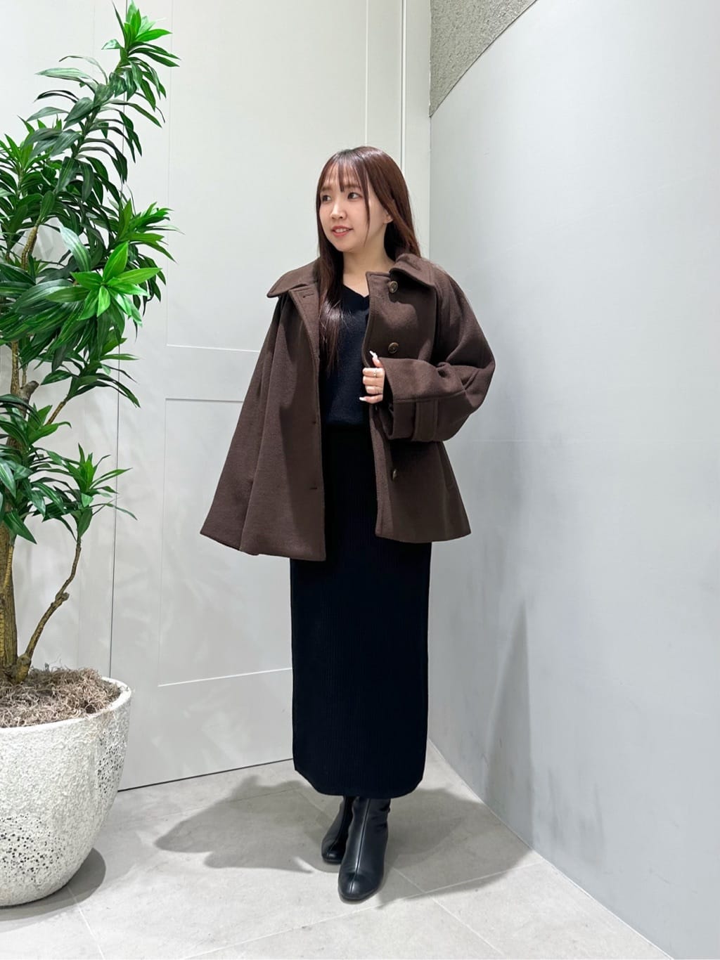 NATURAL BEAUTY BASIC | ステンカラーハーフコート | Rakuten Fashion
