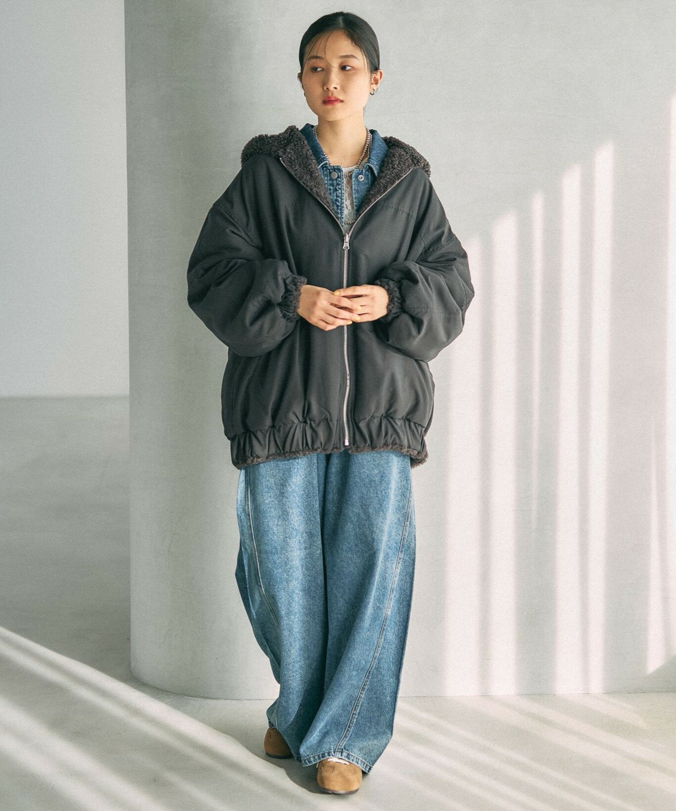LEPSIM | 刺繍BIGデニムシャツ | Rakuten Fashion(楽天ファッション