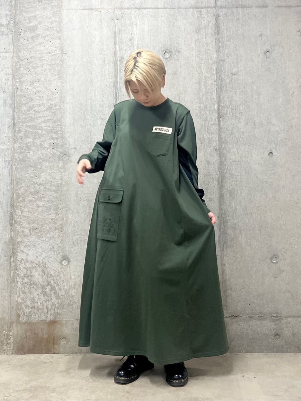 AVIREXのDIFFERENT FABRICS FATIGUE DRESS/ディファレントファブリック