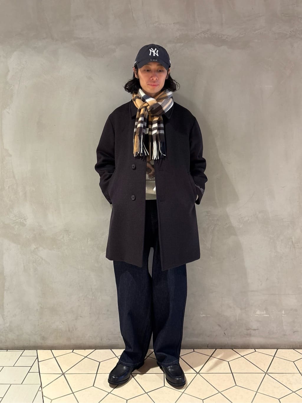 UNITED ARROWS LTD. OUTLET | 120S メルトン チェック バルカラー