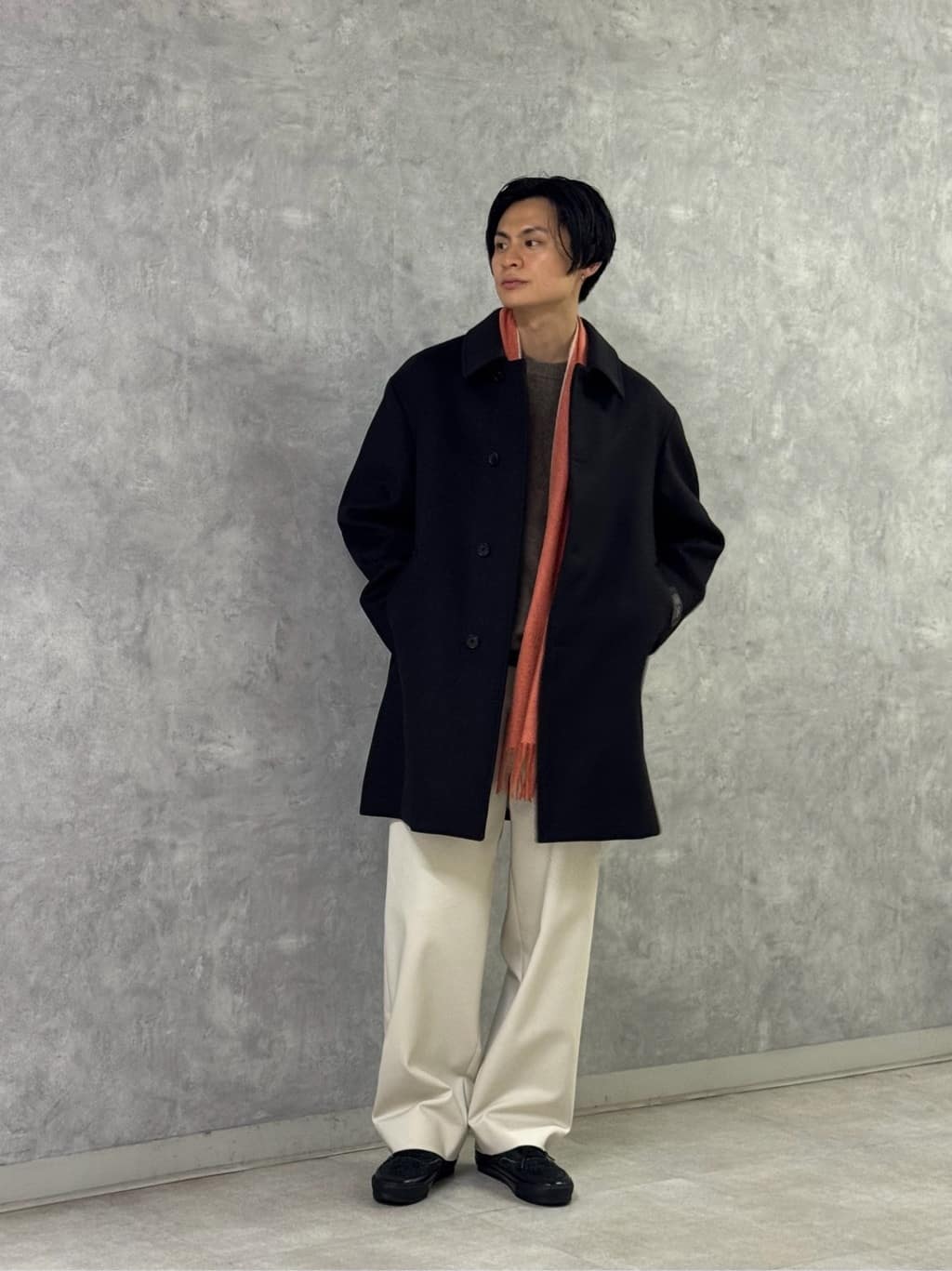UNITED ARROWS LTD. OUTLET | 120S メルトン チェック バルカラー