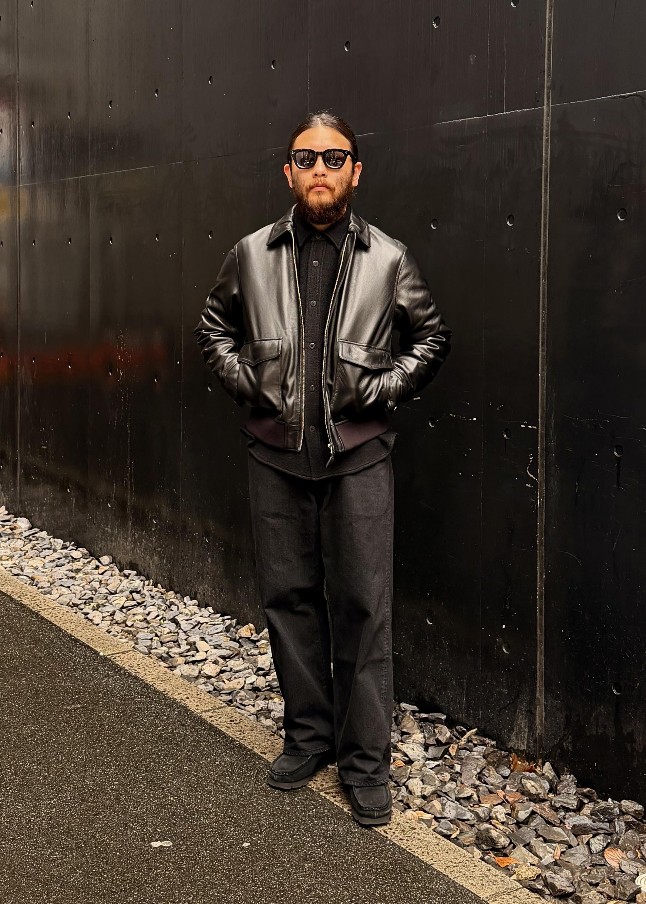 Saturdays NYCのTunstall Vintage Leather Jacketを使った Saturdays NYCのTunstall Vintage Leather Jacketを使った