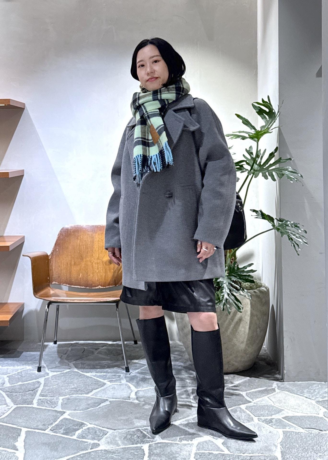 ADAM ET ROPE' | ウールボンディングミドルコート | Rakuten Fashion