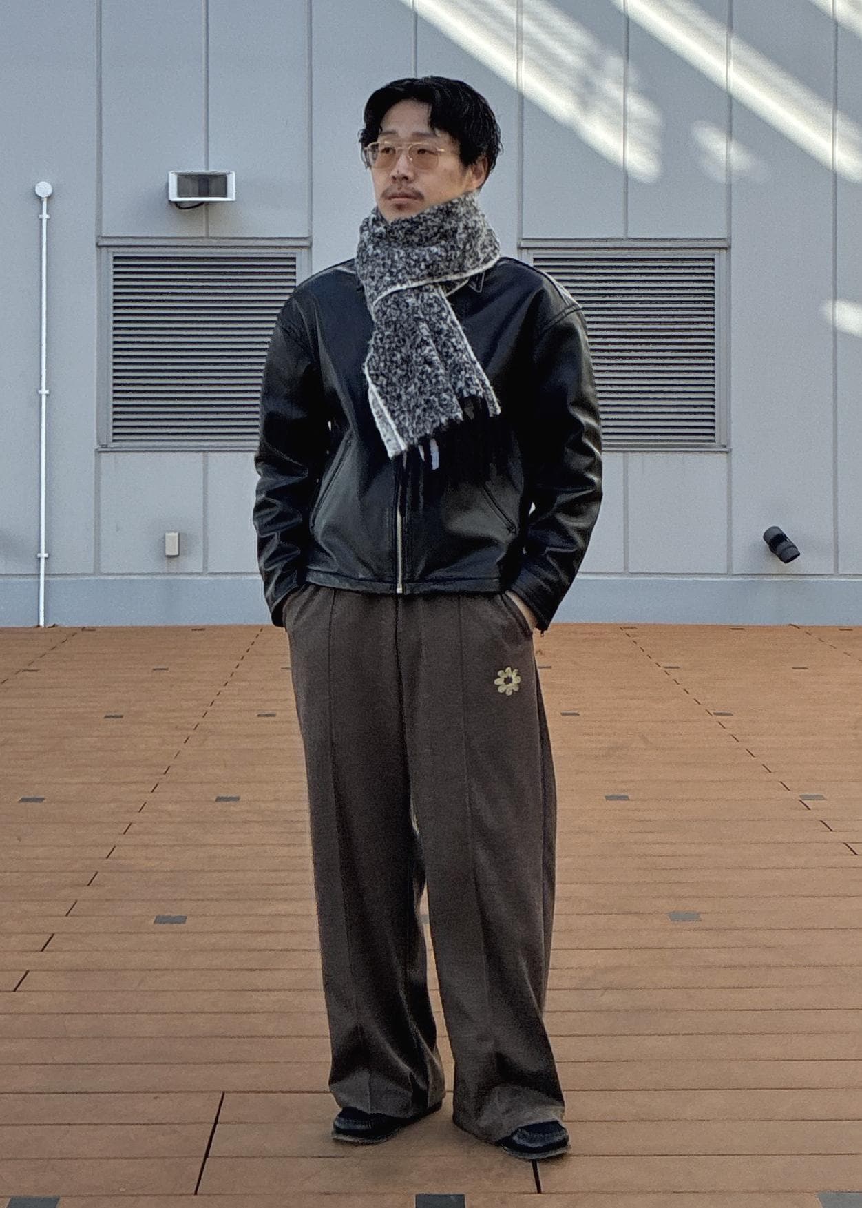 ADAM ET ROPE' | ラムレザー ジップアップ ブルゾン | Rakuten Fashion