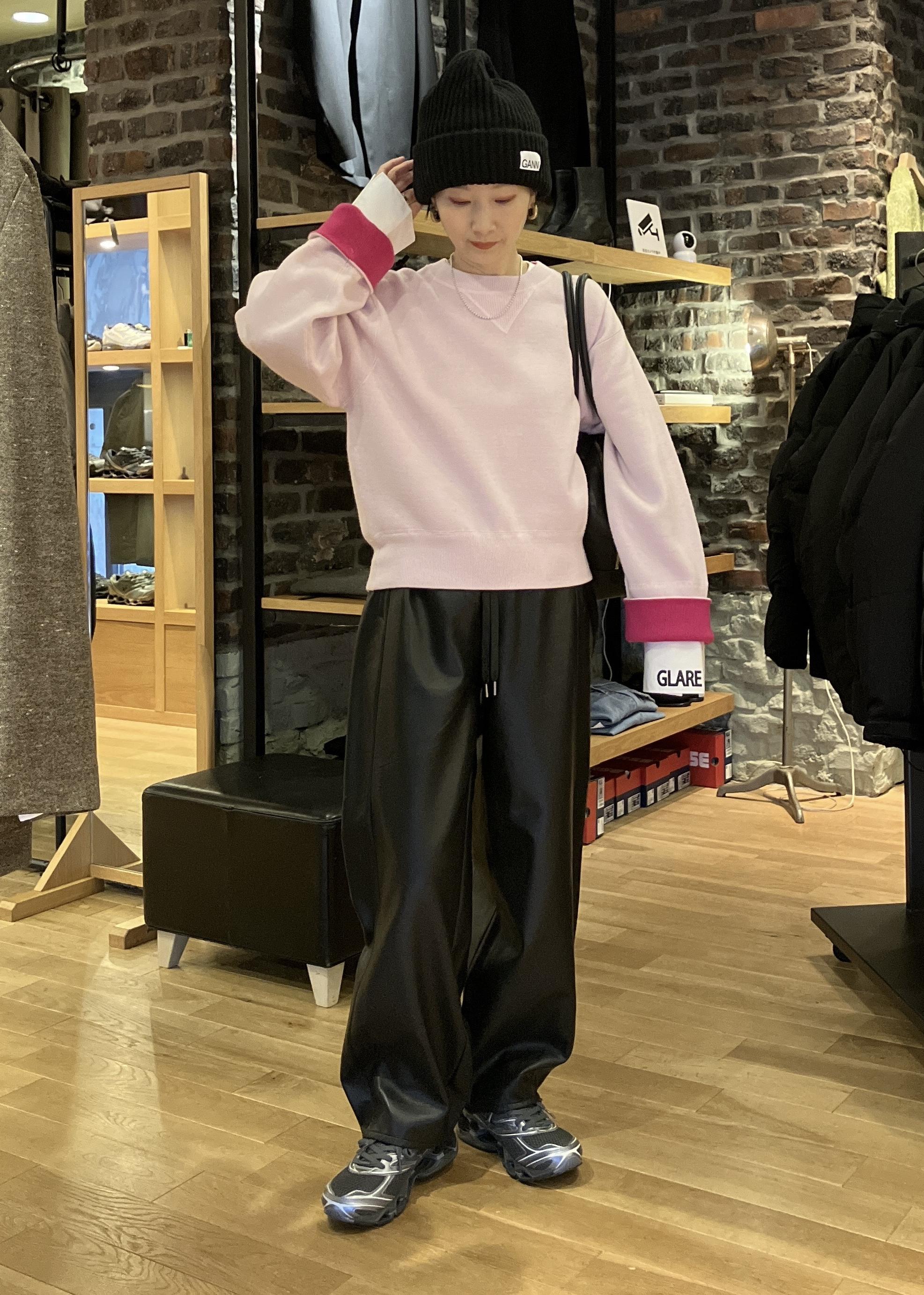 ADAM ET ROPE' | シンセティックレザートラックパンツ | Rakuten