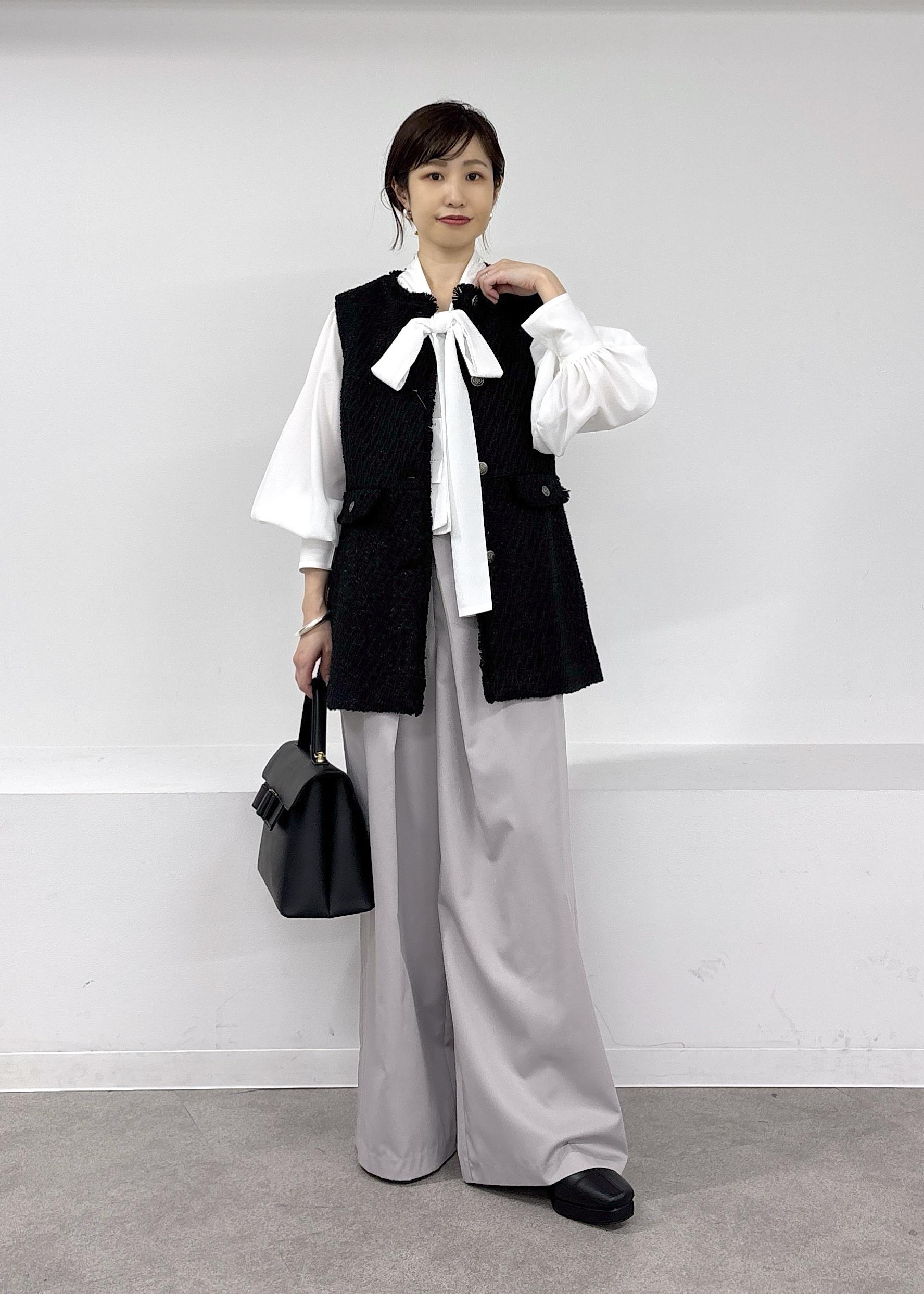 VIS | 【WEB限定】ノーカラーツイードジレ | Rakuten Fashion(楽天