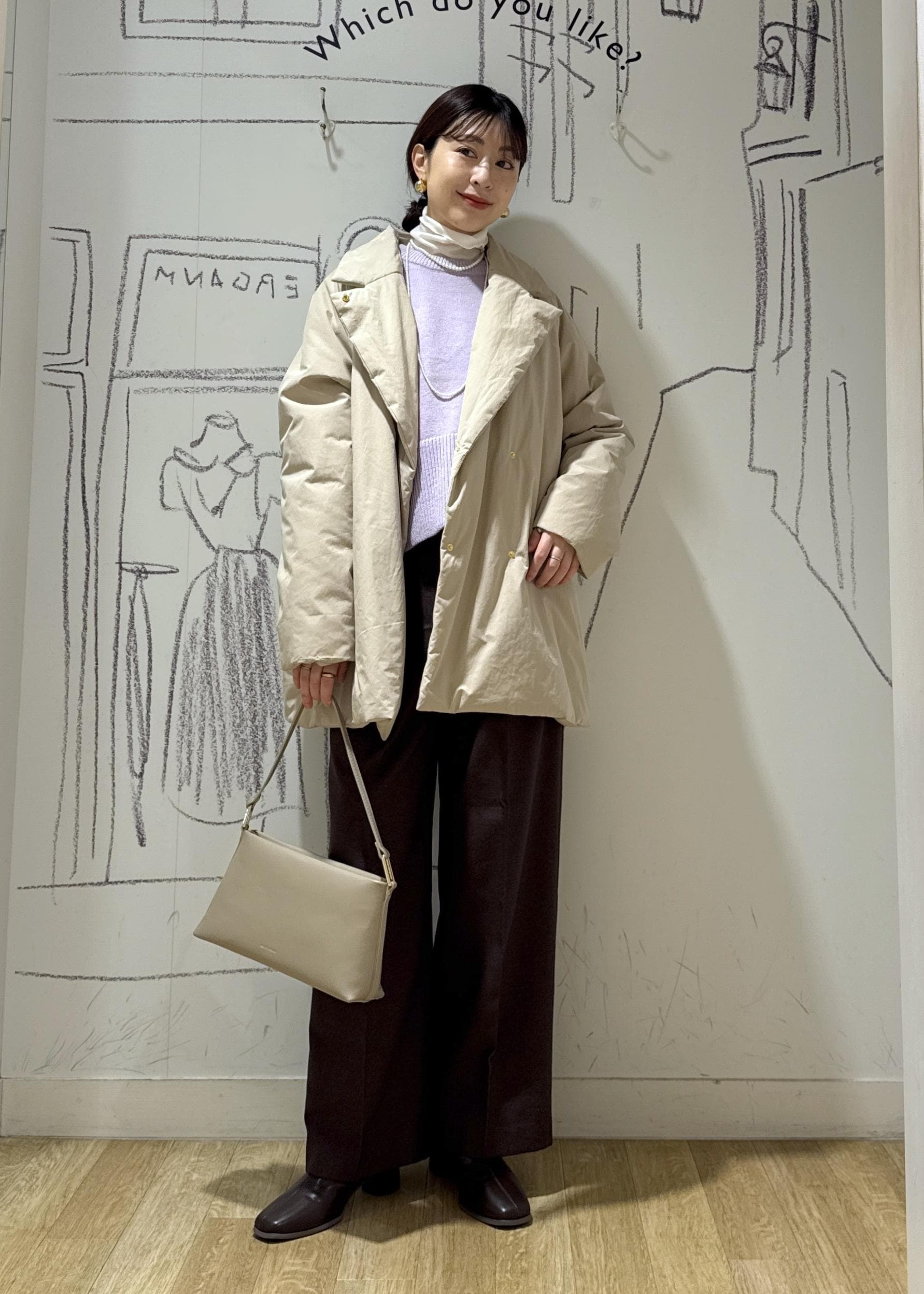 ROPE' PICNIC | 2WAY中綿テーラードコート | Rakuten Fashion(楽天