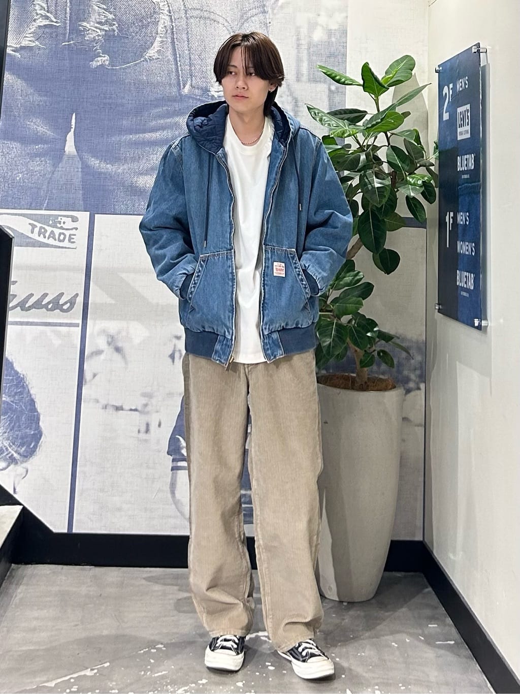 Levi's | WORKWEAR POTRERO デニム フーディー ミディアムインディゴ