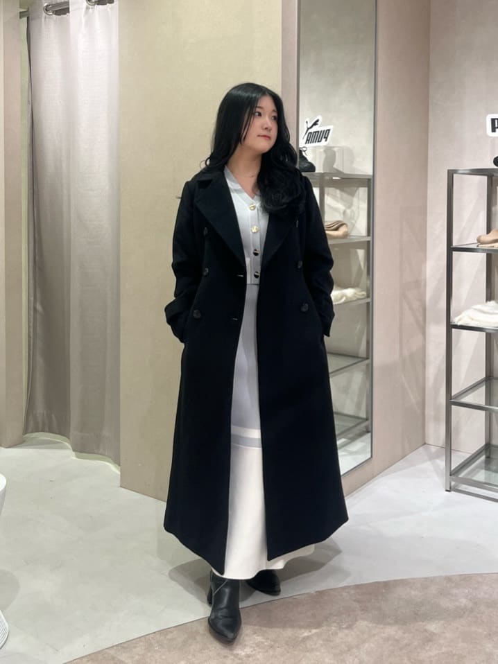 rienda | 25オーバーネックシンデレララインコート | Rakuten Fashion
