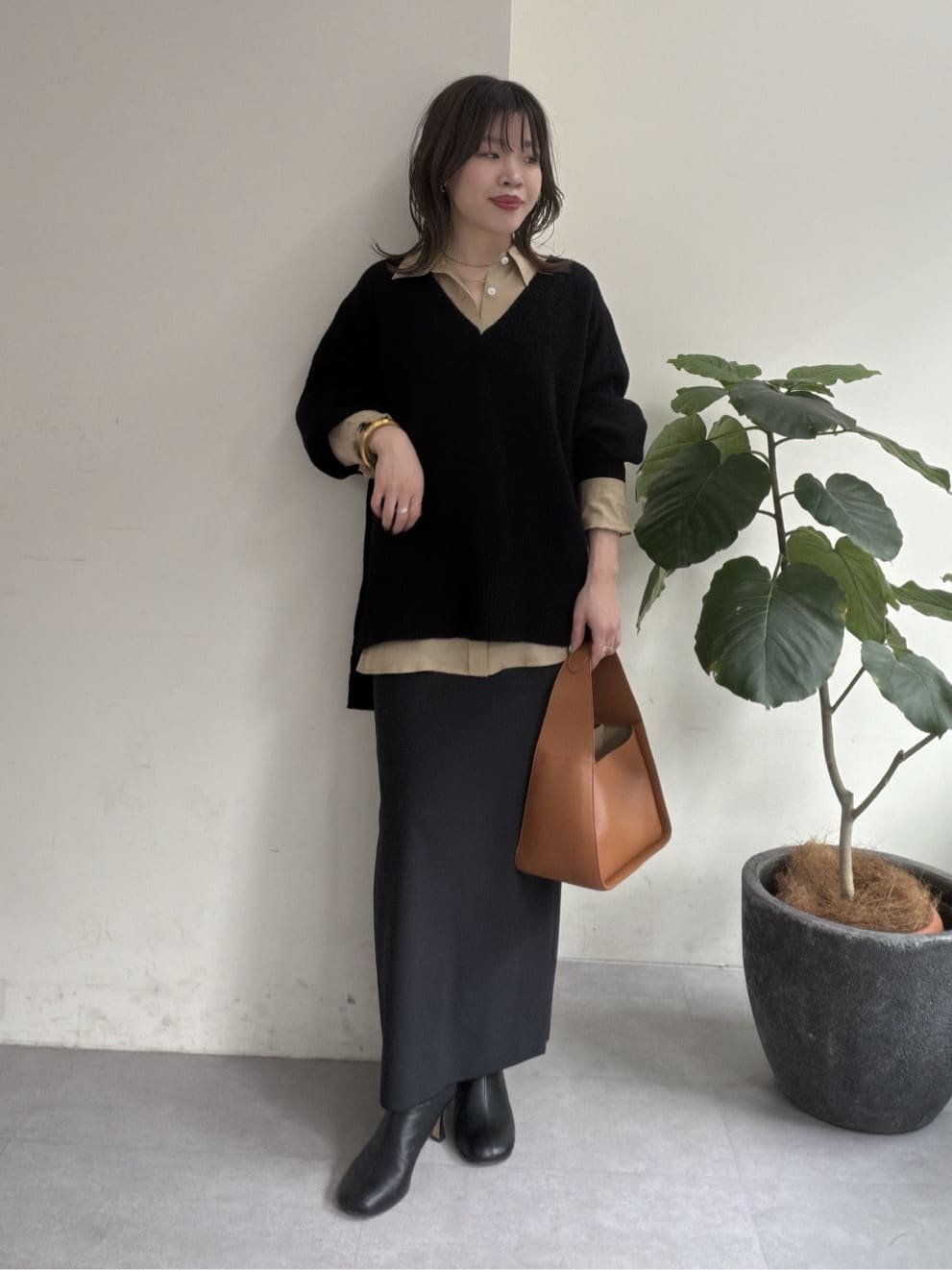 GALLARDAGALANTEの【3サイズ展開】ストレッチマキシタイトスカート2を使ったコーディネートを紹介します。｜Rakuten Fashion(楽天ファッション／旧楽天ブランドアベニュー)6655671