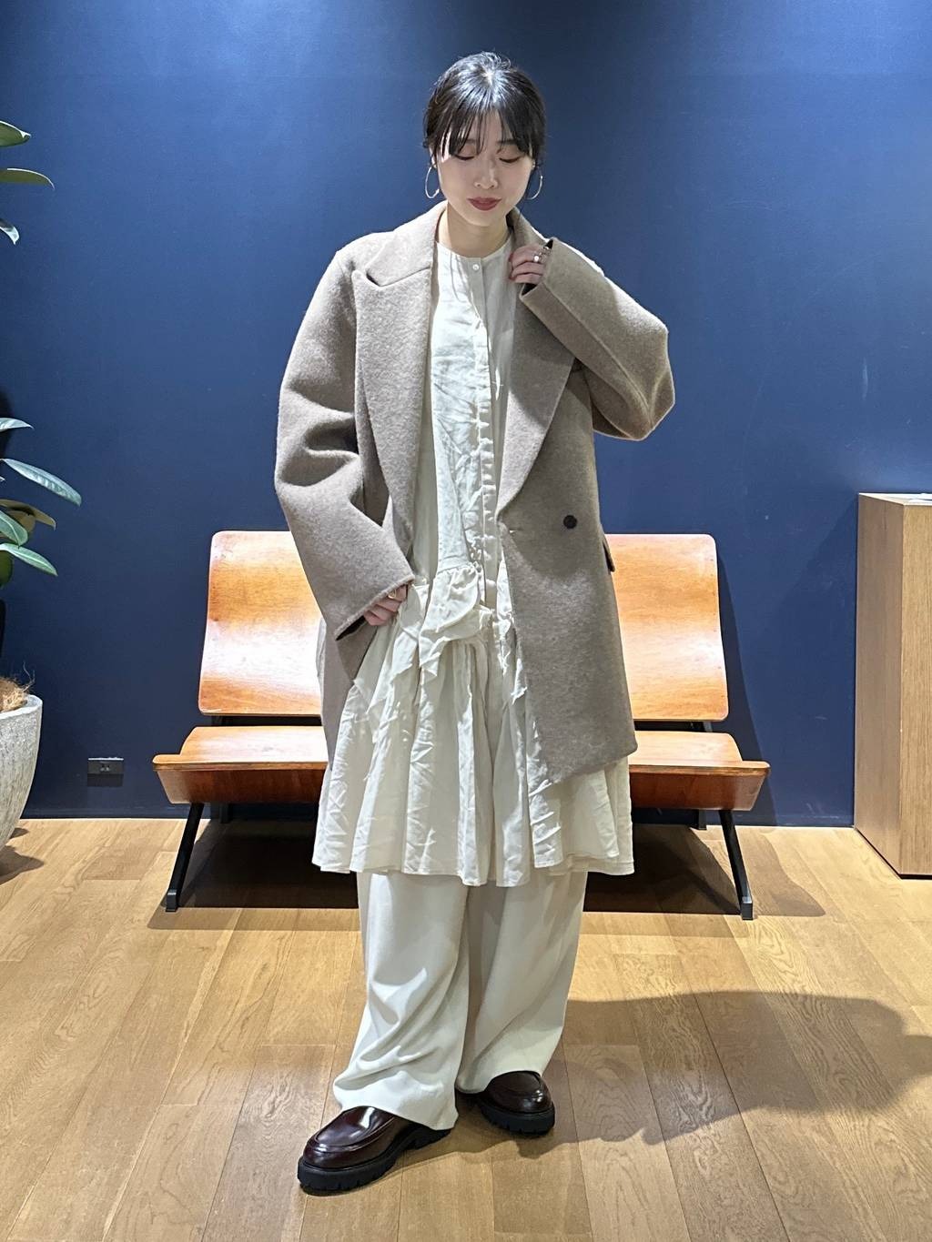 Curensology | ダブルクロスツータックパンツ | Rakuten Fashion(楽天