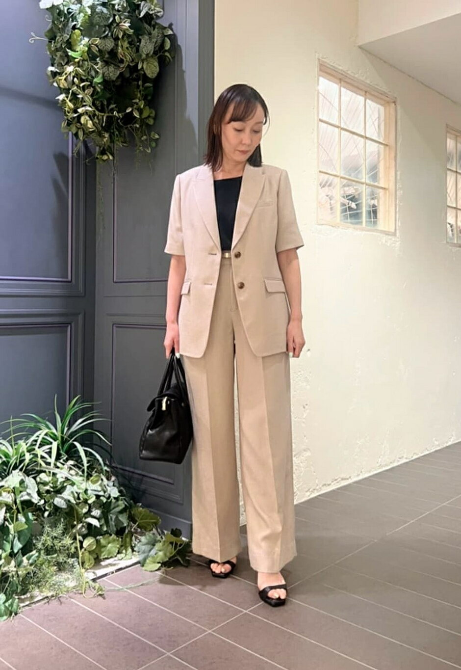 PINKY&DIANNE | ◇カフスフレンチスリーブブラウス | Rakuten Fashion