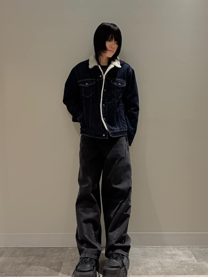 Levi's | SUPER BAGGY バレルジーンズ ブラック | Rakuten Fashion