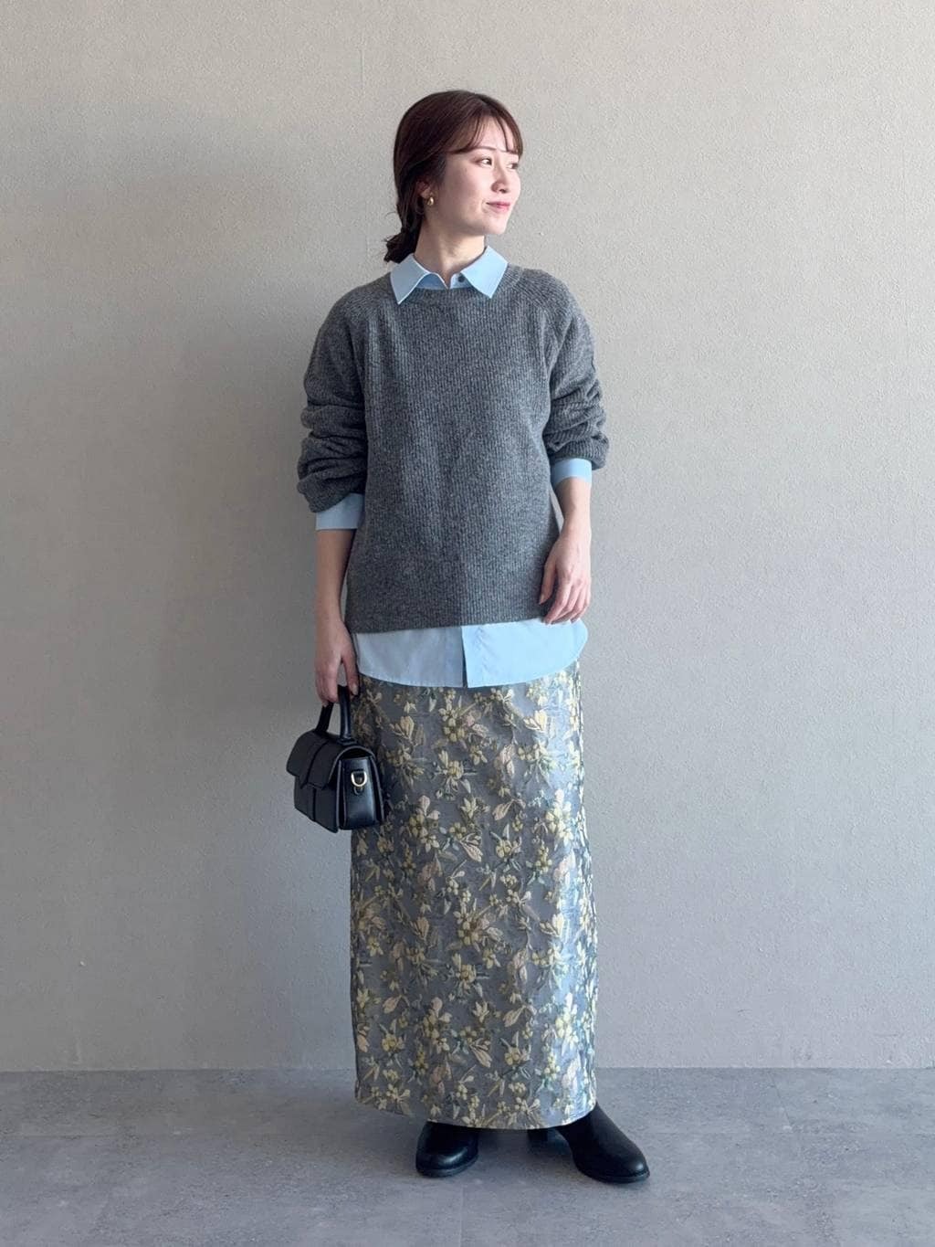 mysty womanの【WEB限定】アイスクリームクルーニットを使ったコーディネートを紹介します。｜Rakuten Fashion(楽天ファッション／旧楽天ブランドアベニュー)6665209