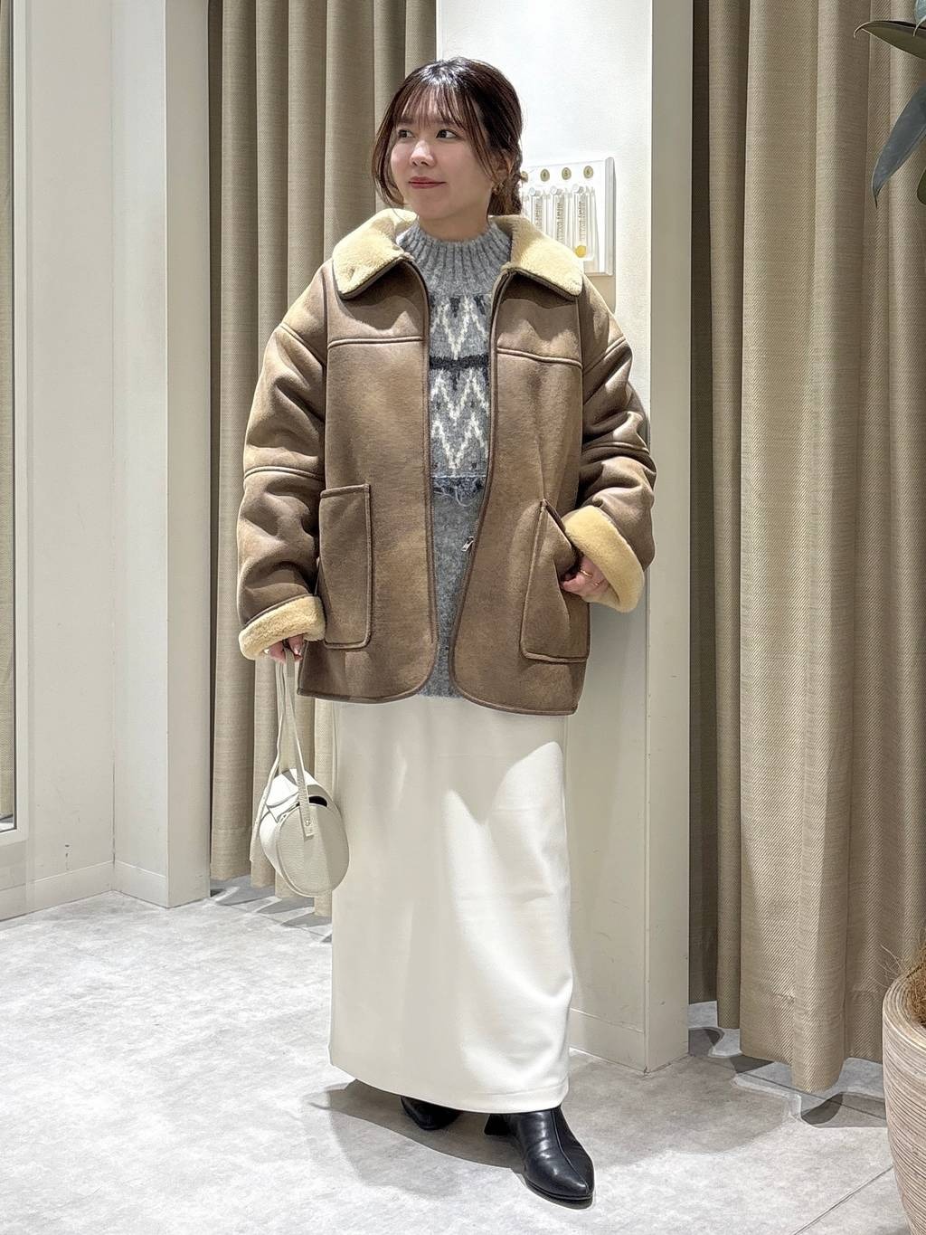 mysty womanのファーボンディングボマーブルゾンを使ったコーディネートを紹介します。｜Rakuten Fashion(楽天ファッション／旧楽天ブランドアベニュー)6665213