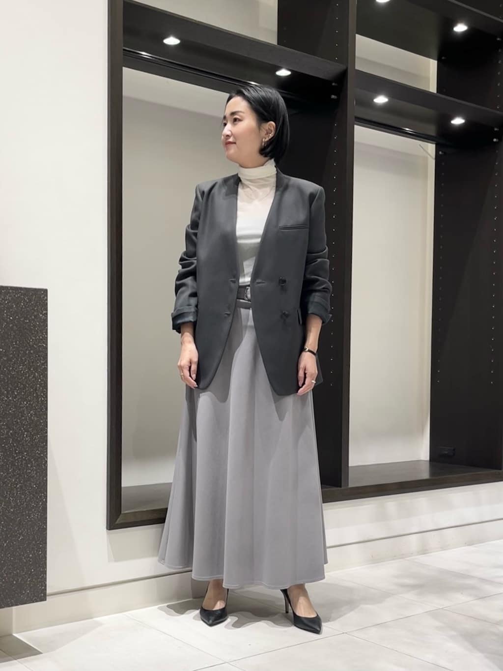 allurevilleのコットンダブルクロスサファリジレを使った