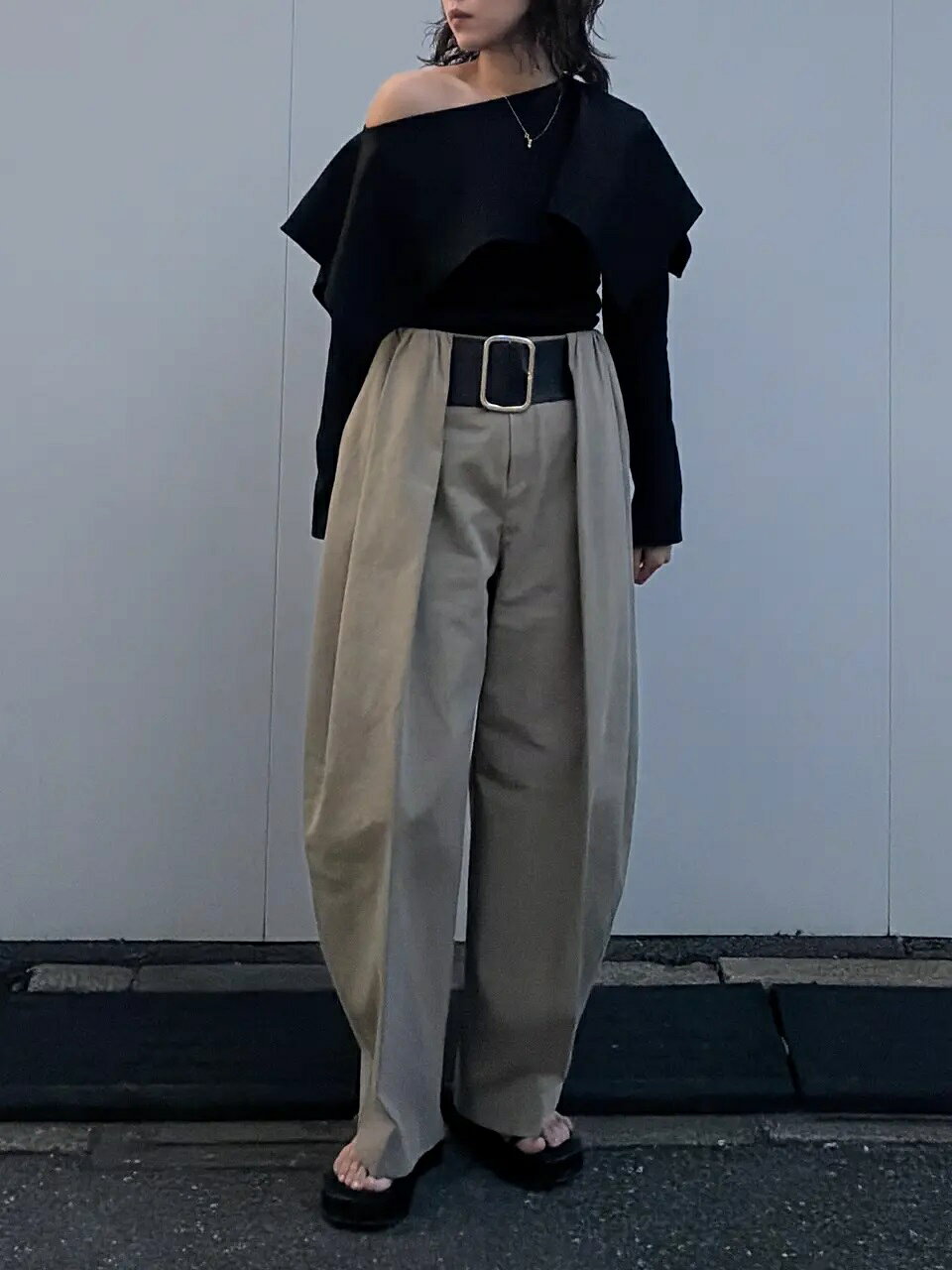 PRANK PROJECT | ハイウエストベルトタックパンツ / High-Waist Belted