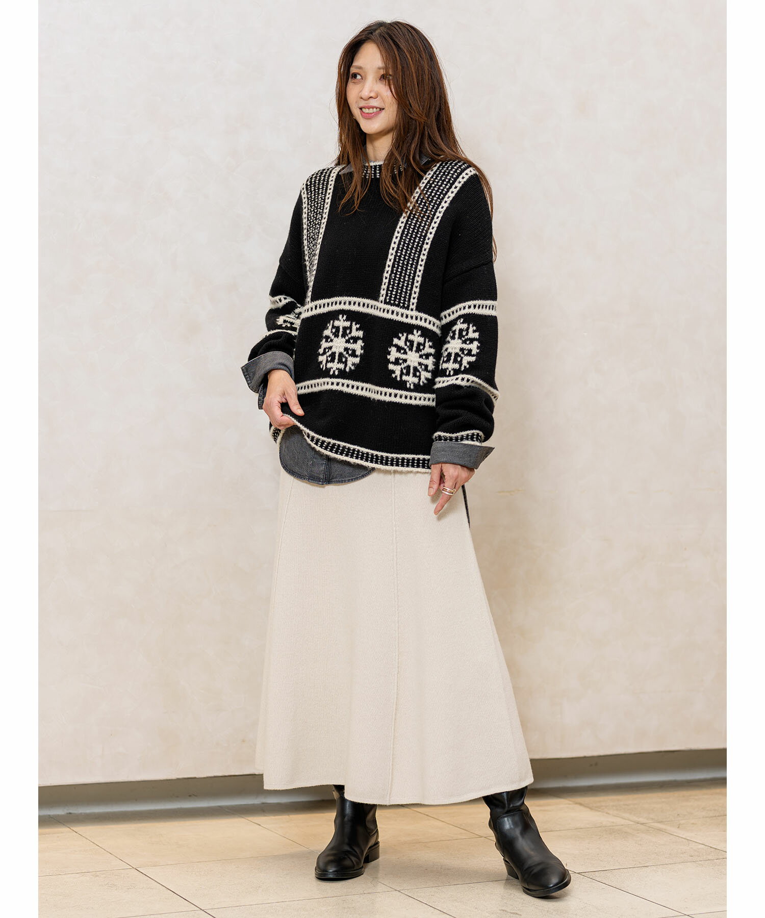 BANANA REPUBLIC | (W)フェアアイル クールネックセーター | Rakuten