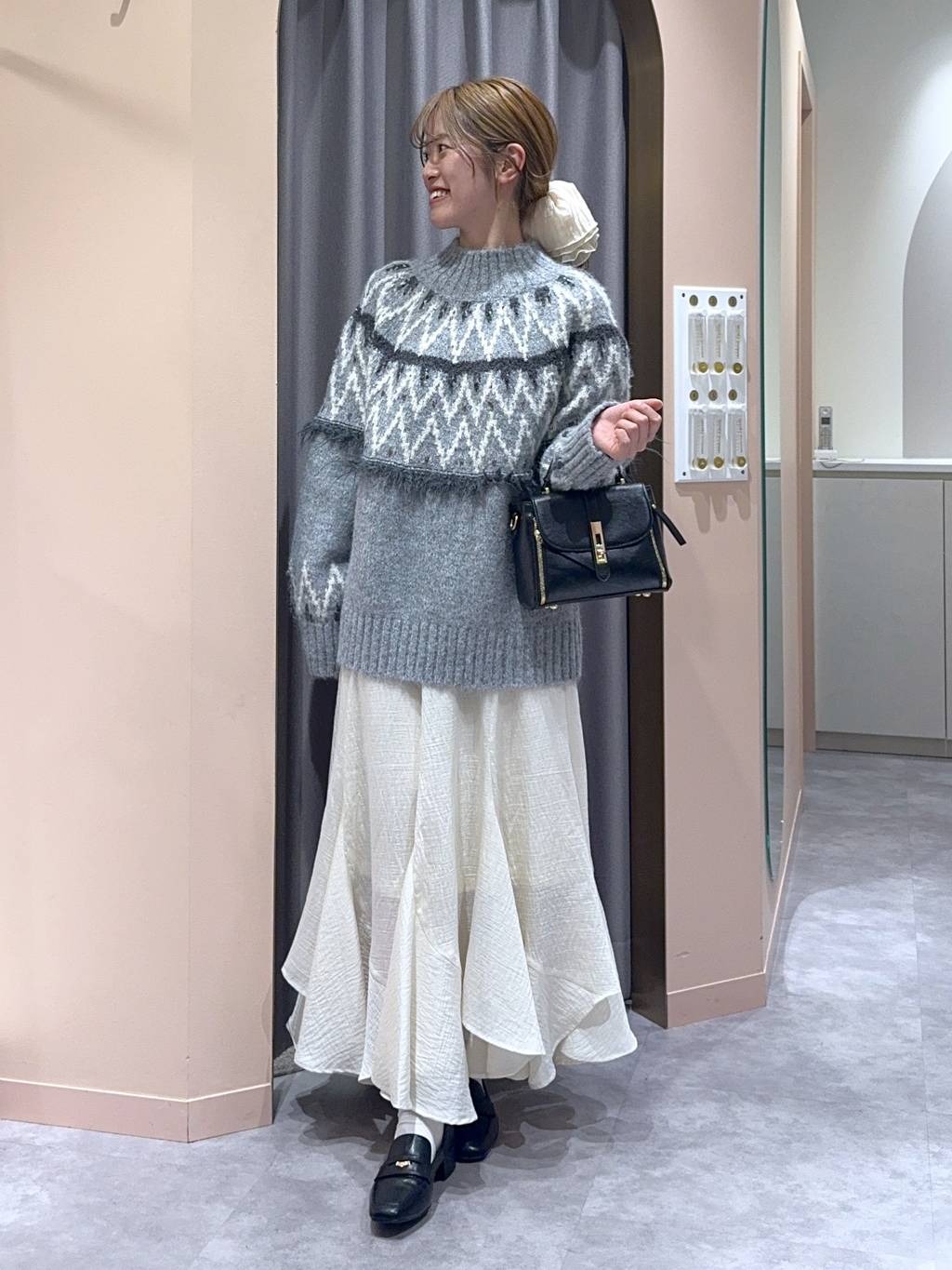 mysty womanのモヘヤタッチノルディックニットを使ったコーディネートを紹介します。｜Rakuten Fashion(楽天ファッション／旧楽天ブランドアベニュー)6667150