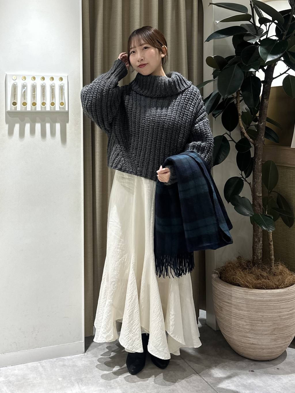 mysty womanのローゲージザックリ編みタートルを使ったコーディネートを紹介します。｜Rakuten Fashion(楽天ファッション／旧楽天ブランドアベニュー)6667152