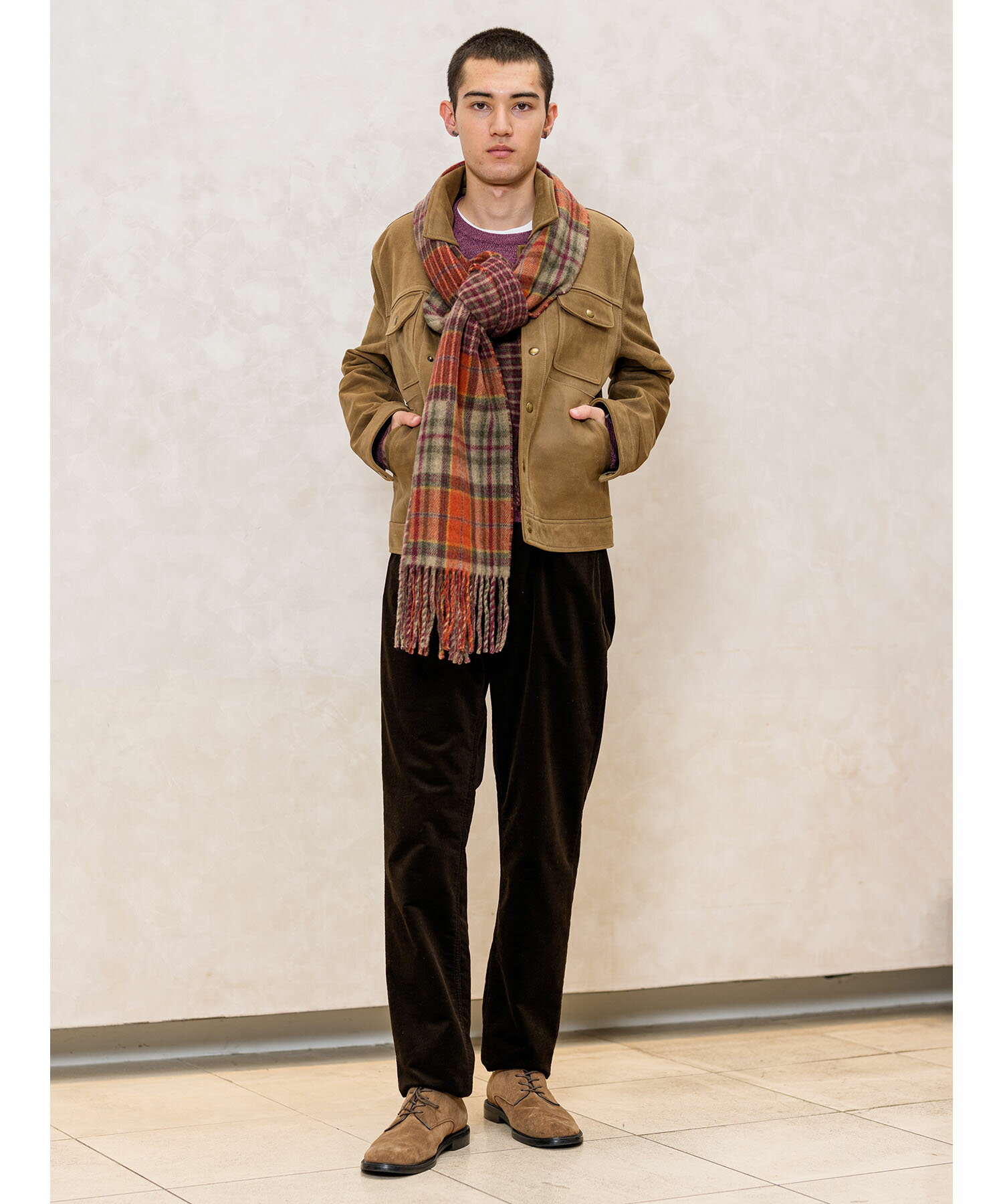 BANANA REPUBLIC | (M)ヌバックレザー トラッカージャケット | Rakuten