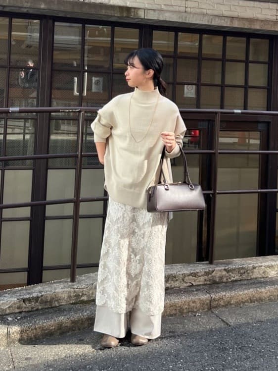 GALLARDAGALANTEの【累計販売1万枚超!】【美脚パンツ】ワイドドロストパンツを使ったコーディネートを紹介します。｜Rakuten Fashion(楽天ファッション／旧楽天ブランドアベニュー)6667706