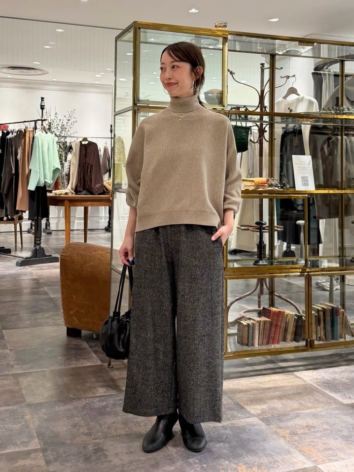 BEARDSLEY | ウエストリブネップツイードパンツ | Rakuten Fashion