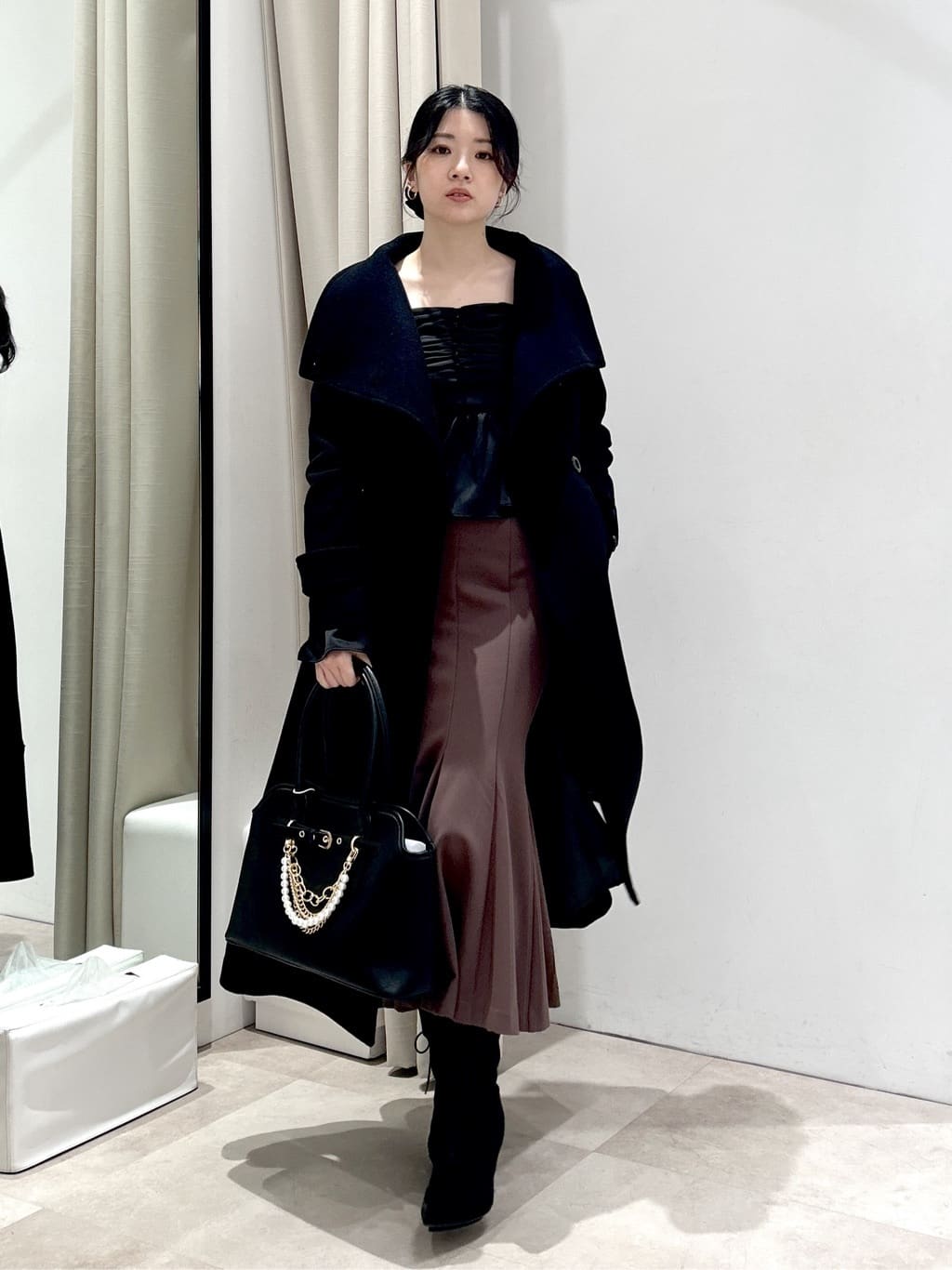 rienda | 25オーバーネックシンデレララインコート | Rakuten Fashion