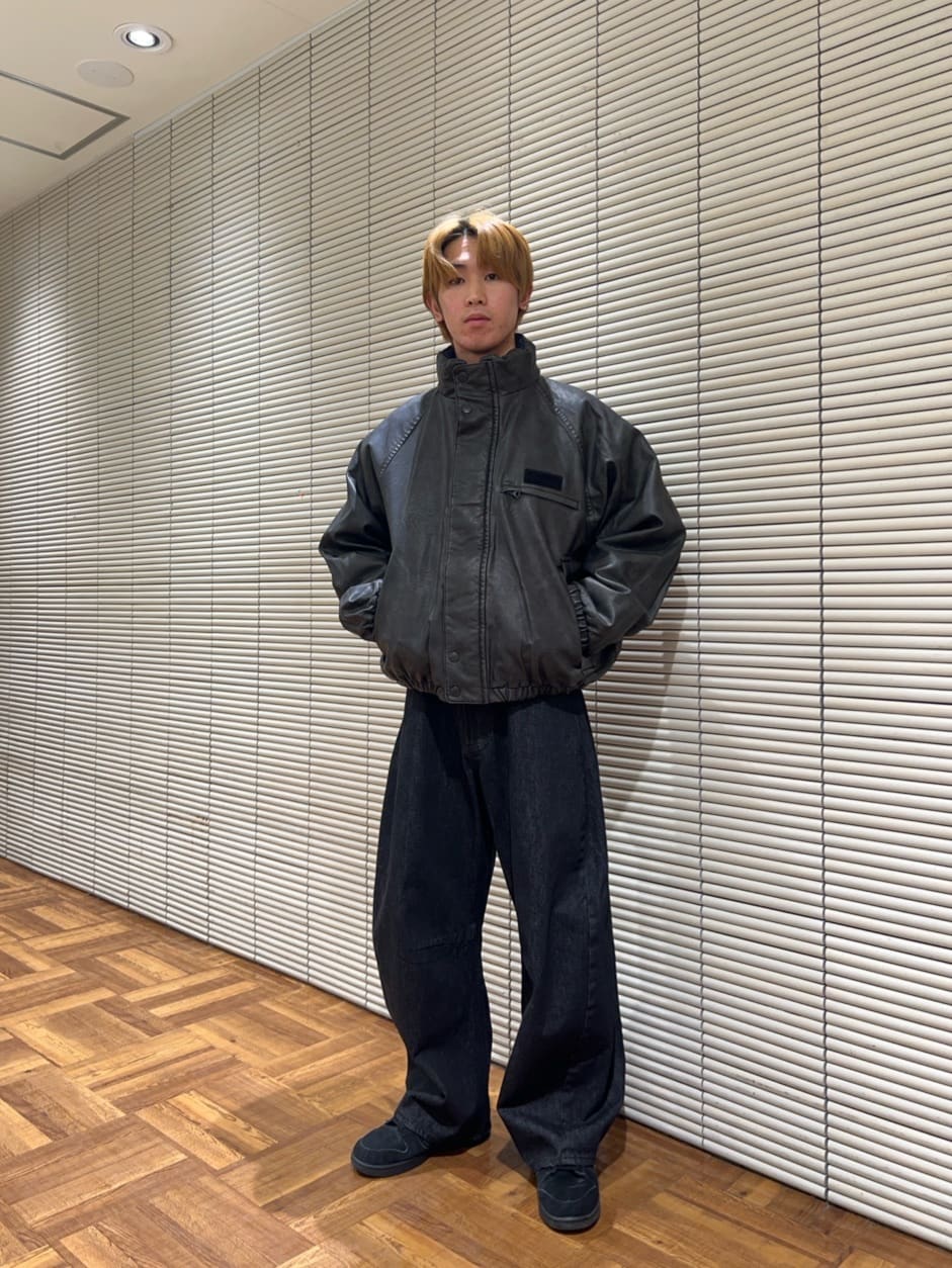 FREAK'S STORE | レザレッド ナイロン リバーシブル ショート 中綿