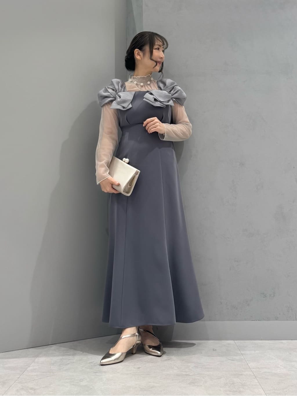 Vin | オフショルダーリボンマーメイドドレス | Rakuten Fashion(楽天