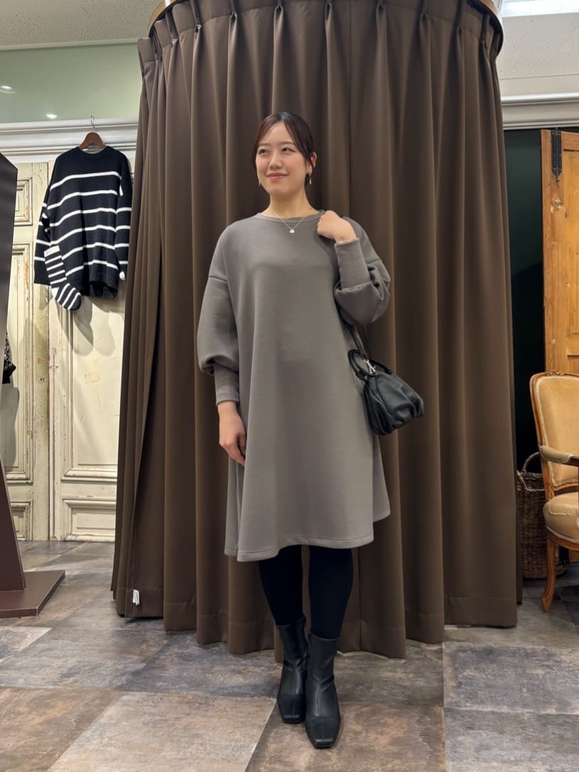 BEARDSLEY | 袖パフダンボールワンピース | Rakuten Fashion(楽天