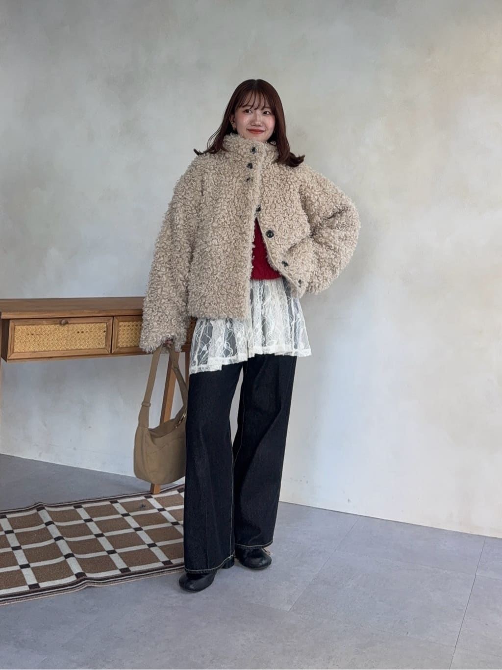 Thevon. | プードルファーミドルジャケット | Rakuten Fashion(楽天