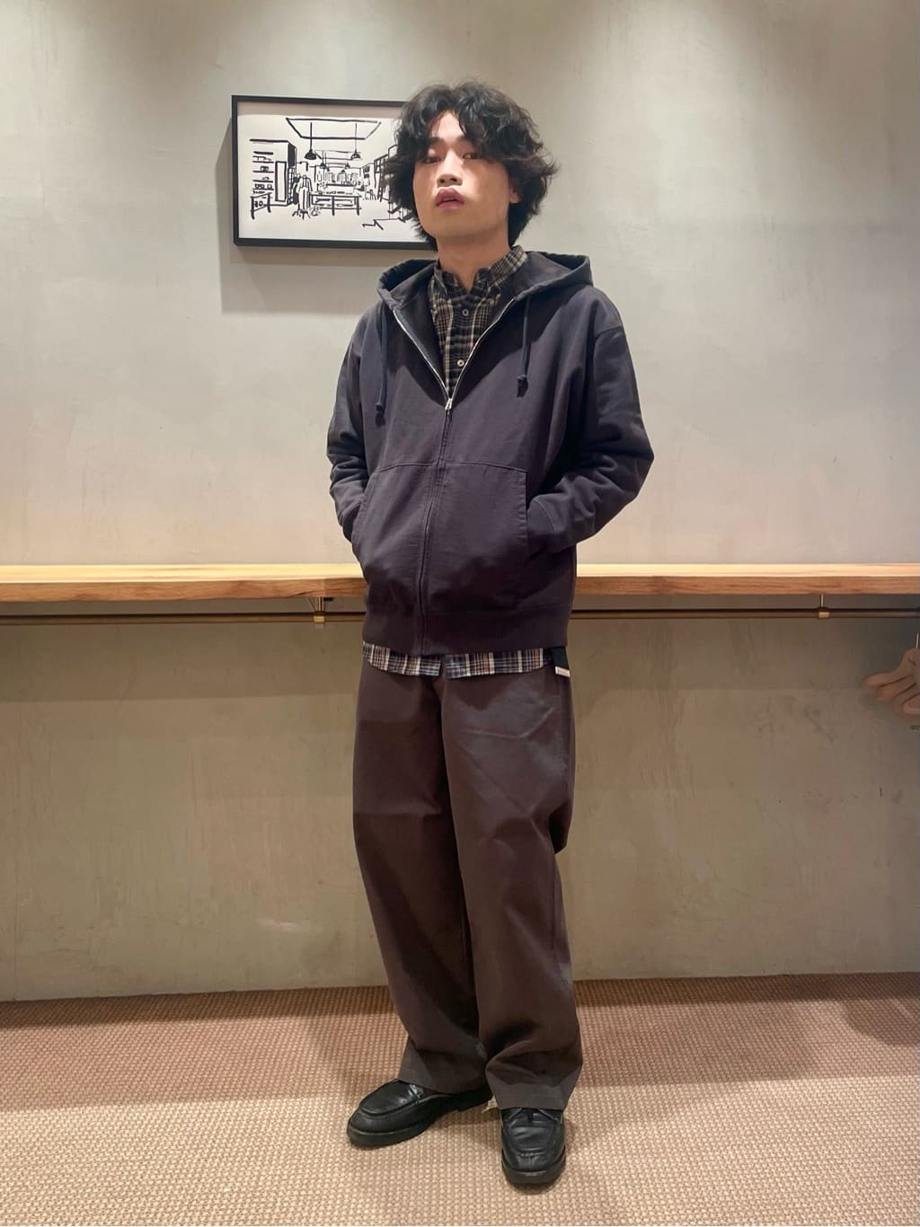 steven alan マドラスチェック シングルニードル シャツ LOOSE Steven Alan＞ マドラスチェック シングルニードル シャツ LOOSE