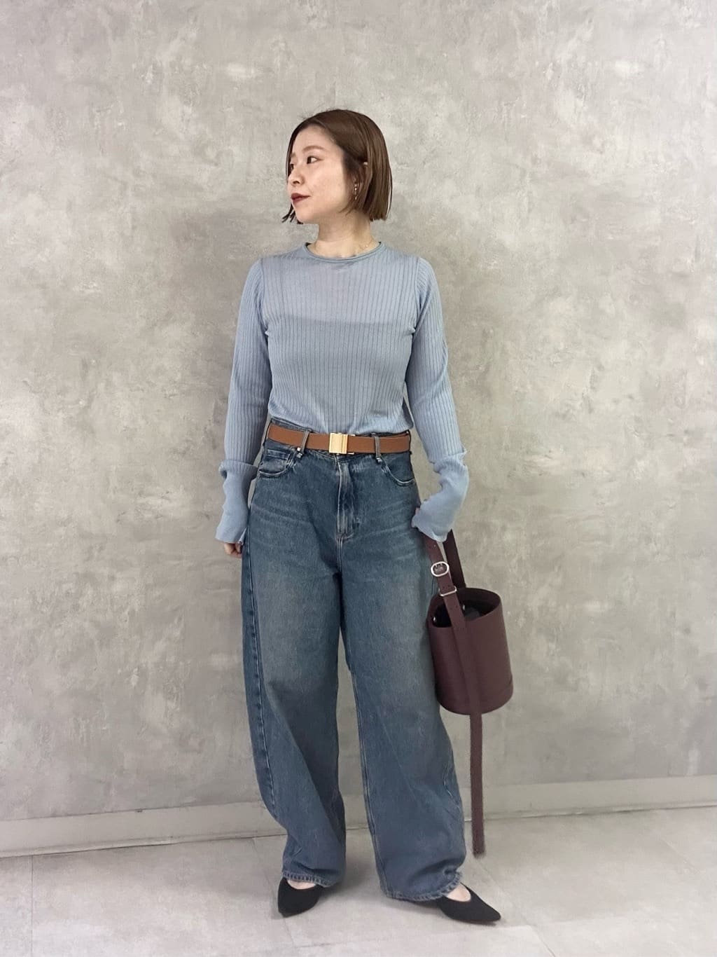 conteデニムワイドパンツ DEUX2【極美品】 conte ワイドパンツ ジーンズ デニム デニムパンツ 「conte」タック