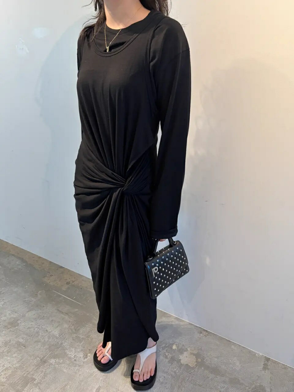 PRANK PROJECTのレイヤードジャージドレス / Layered Jersey Dressを使ったコーディネートを紹介します。｜Rakuten Fashion(楽天ファッション／旧楽天ブランドアベニュー)6675150