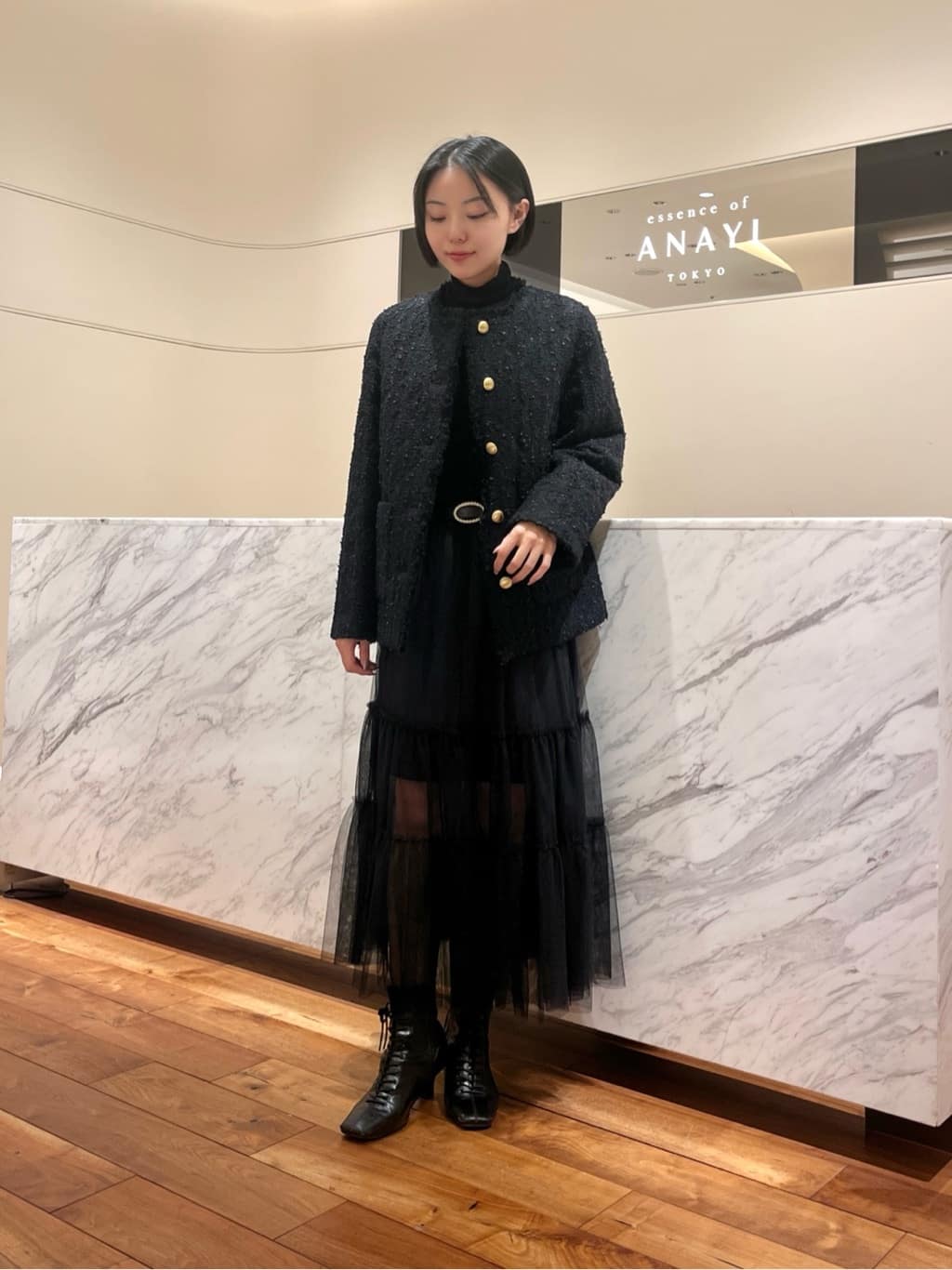 ANAYI | フラッグツイードキルティングコート | Rakuten Fashion(楽天
