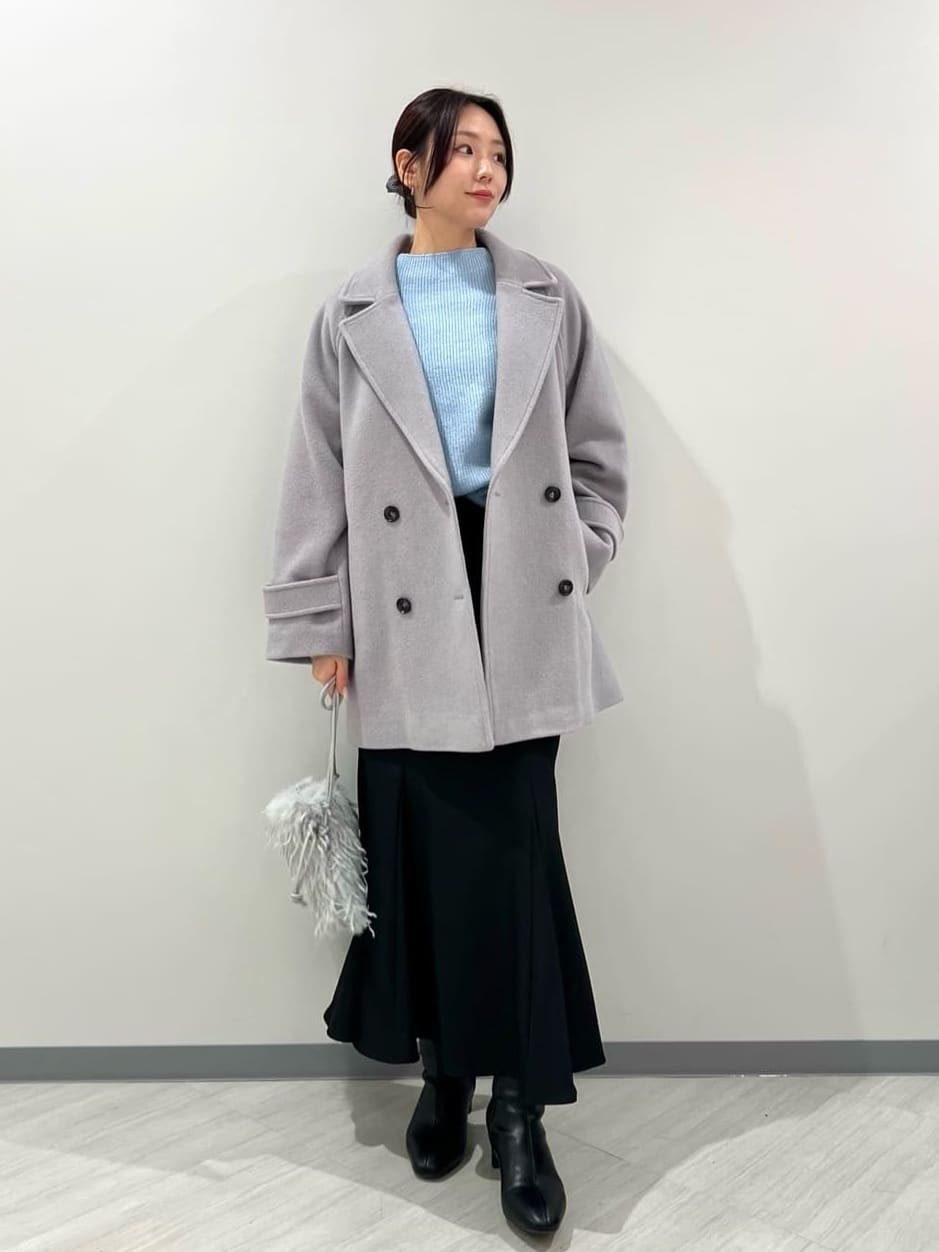 NATURAL BEAUTY BASIC | ダブルブレストフォルムミドルコート