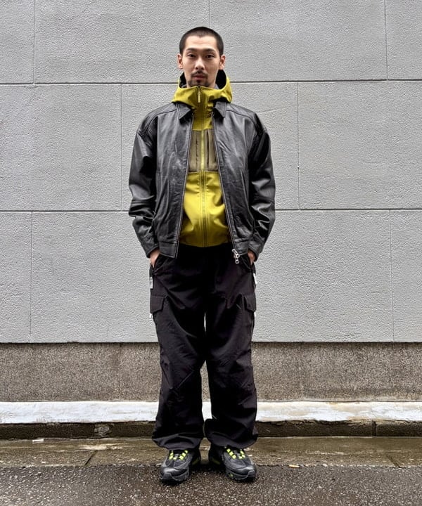 BEAMS MEN | ワイドフィット 4ポケット レザー ブルゾン 25AW ゆったり