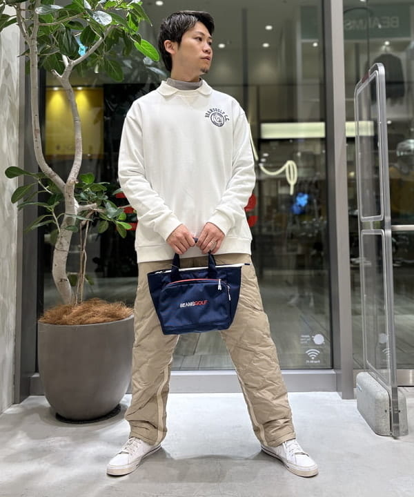 BEAMS GOLF ビームスゴルフ　バイカラー裏毛プルオーバー BEAMS GOLF（ビームス ゴルフ）【1/15値下げ】ORANGE LABEL / 裏地付き