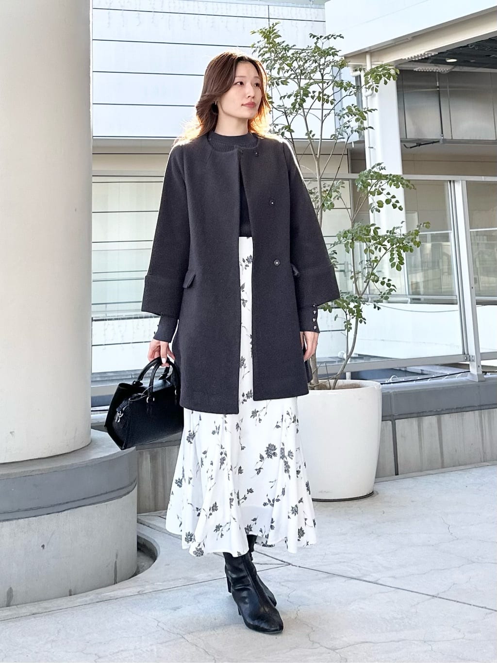 NATURAL BEAUTY BASIC | ノーカラーミドルコート | Rakuten Fashion