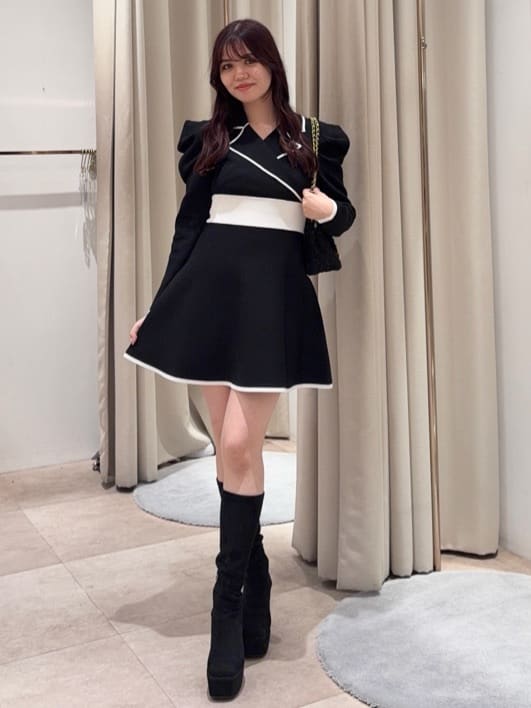 riendaの美脚ストレッチブーツを使ったコーディネート | Rakuten