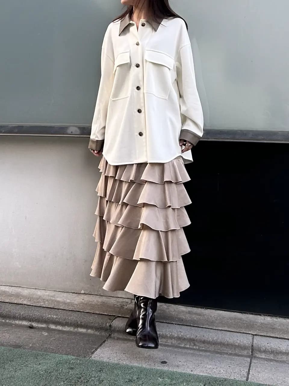 GRACE CONTINENTAL | レザーカットシャツ | Rakuten Fashion(楽天