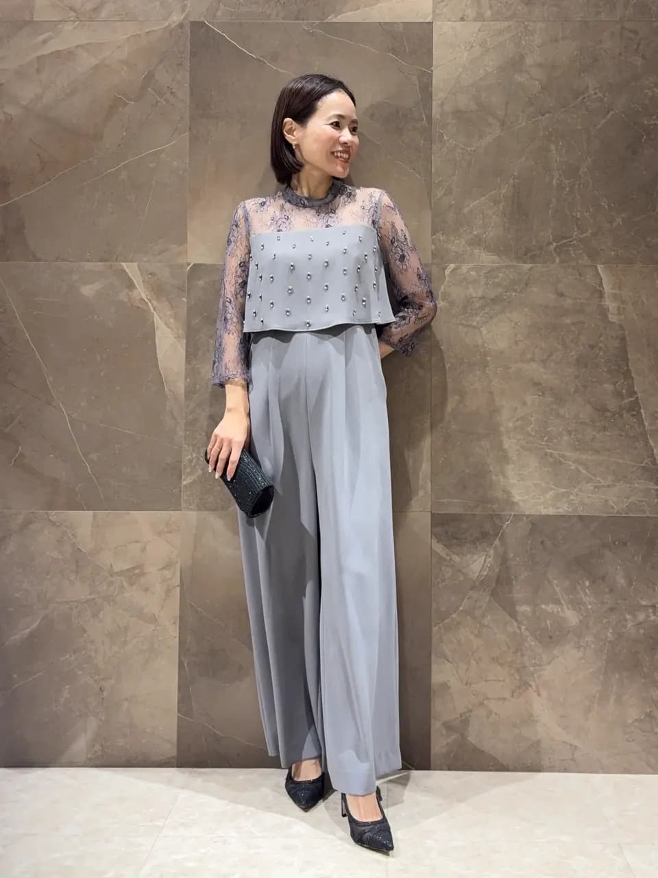 GRACE CONTINENTAL | 刺繍ワイドサロペット | Rakuten Fashion(楽天