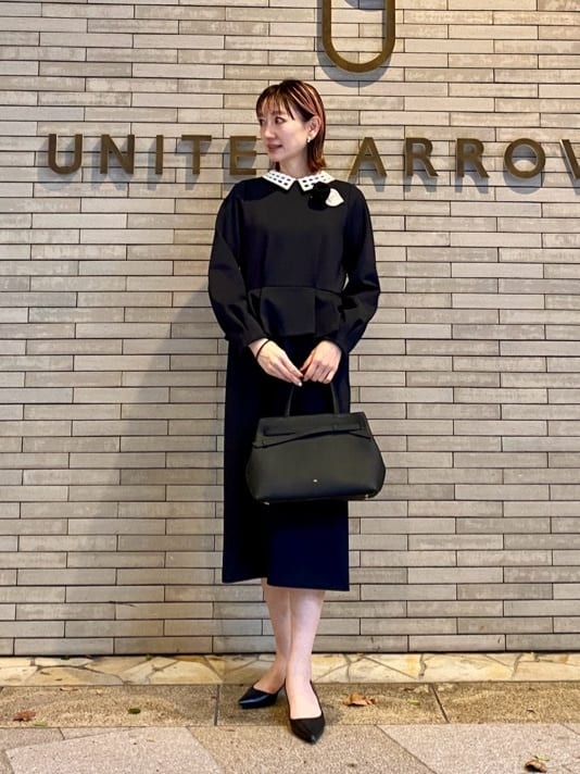 UNITED ARROWS | SPONGY ペプラム ワンピース | Rakuten Fashion(楽天